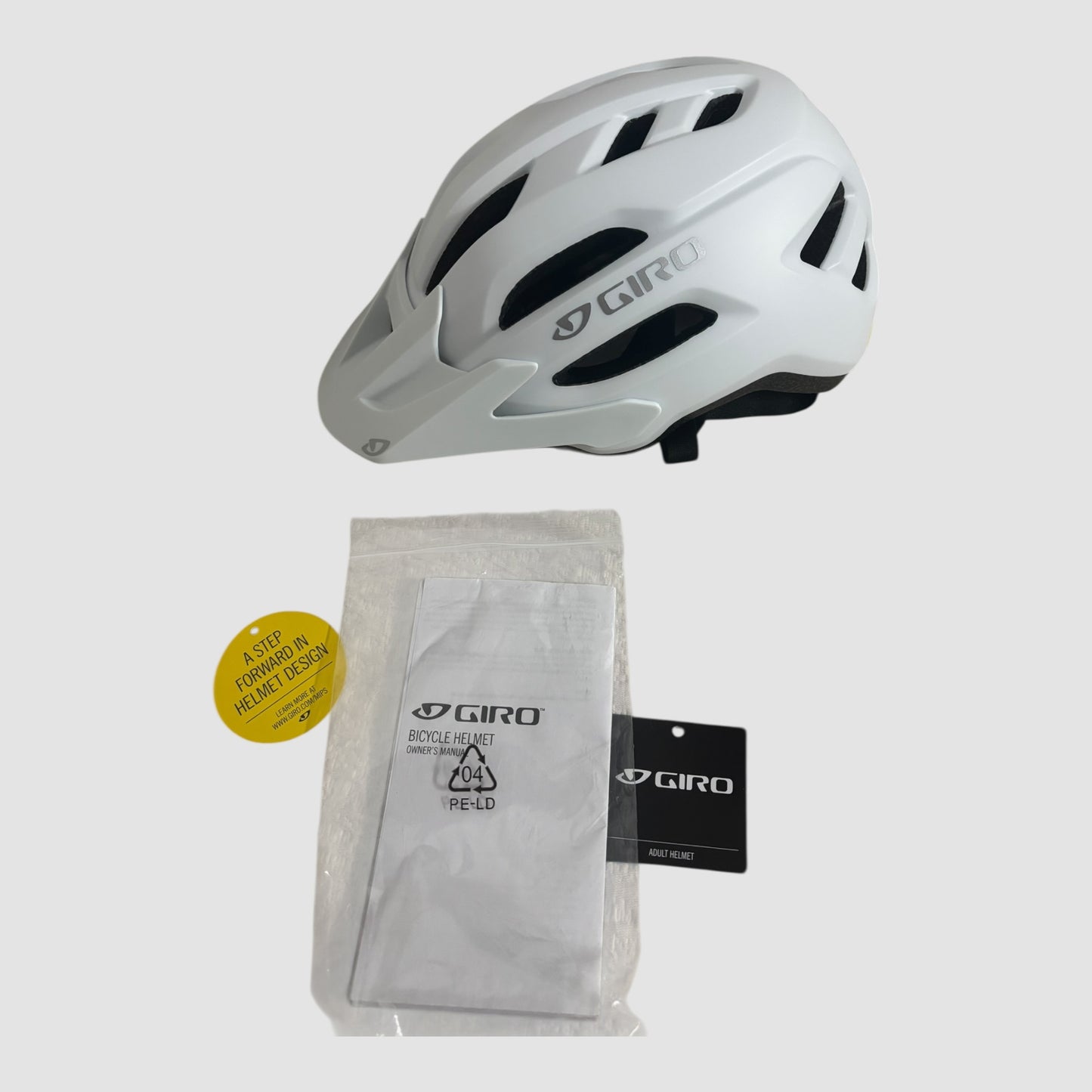 Capacete Bicicleta Giro Fixture II MIPS Branco Mate Adulto 54-61 cm