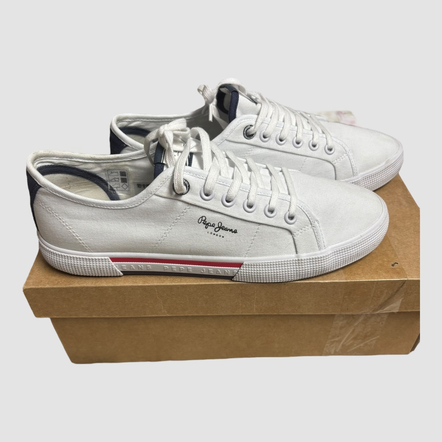 Sapatilhas Pepe Jeans Brady Brancas Homem Tamanho 42