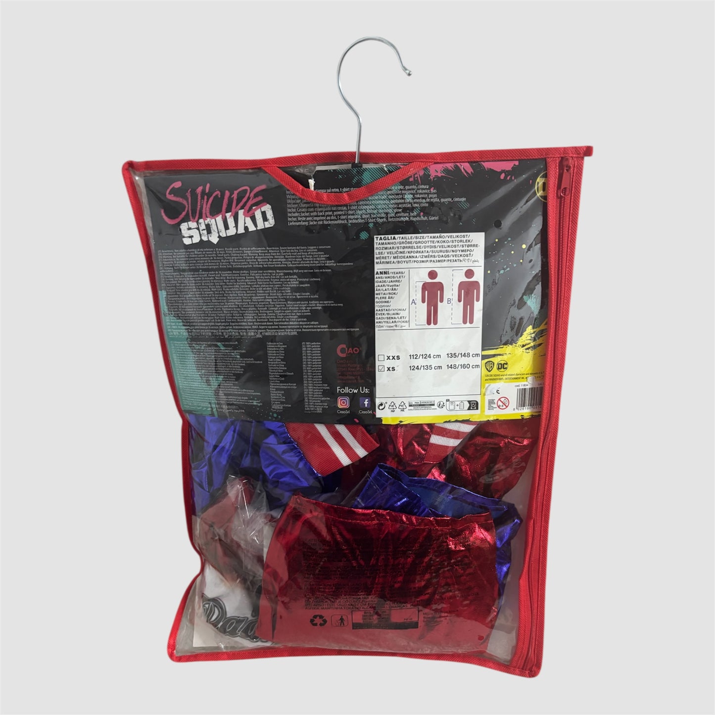 Disfarce Harley Quinn tamanho XS (10-12 anos) Ciao