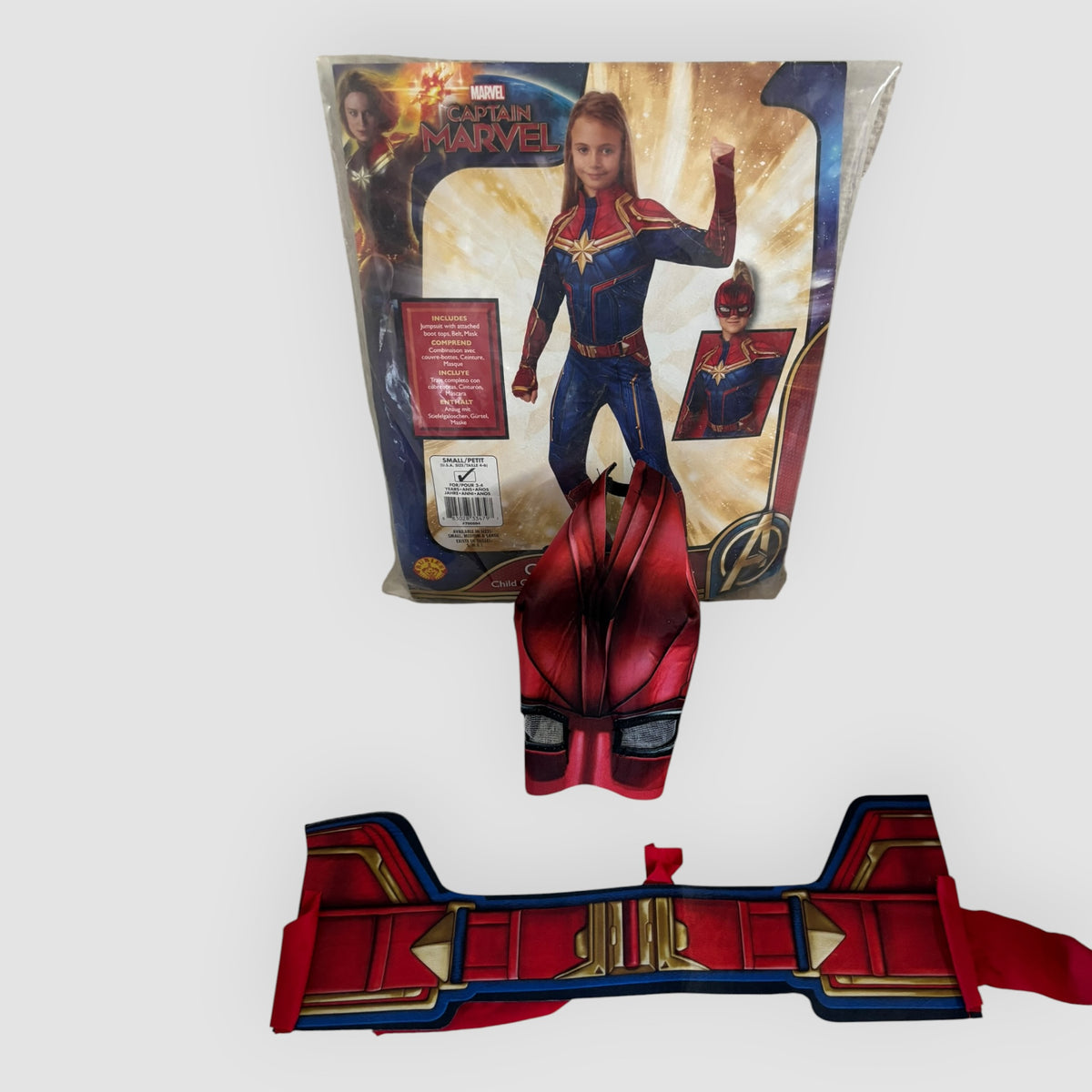 Disfarce Capitã Marvel – Marvel Avengers – Unissexo – 3 a 4 Anos
