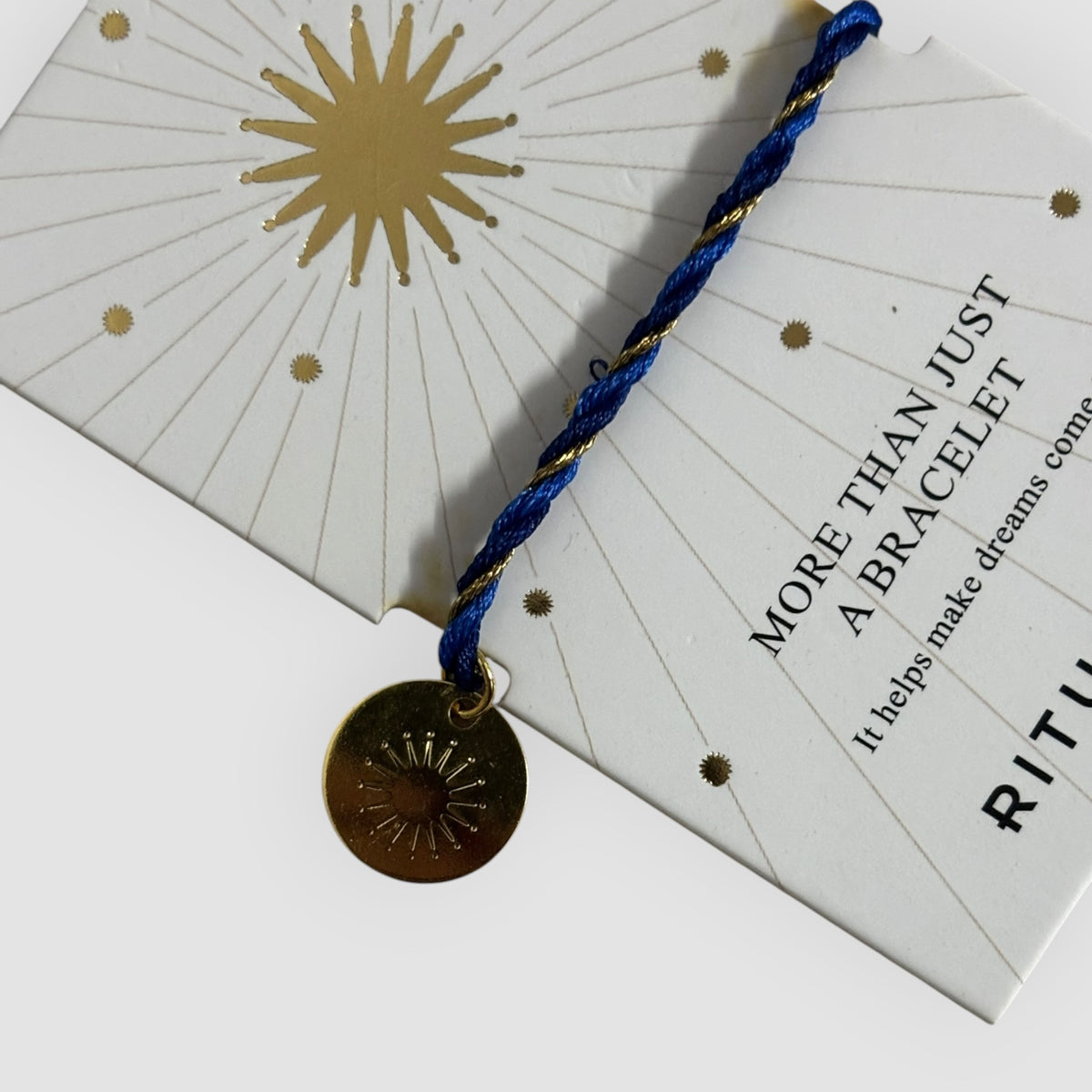 Pulseira Rituals x Tiny Miracles Azul e Dourada