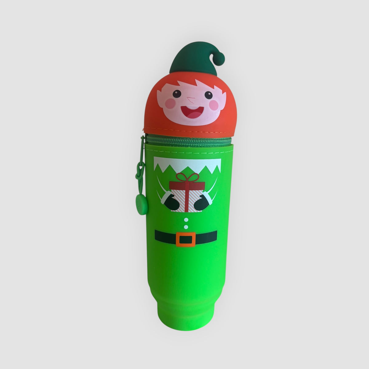 Porta-Lápis / Estojo de Silicone Elfo de Natal