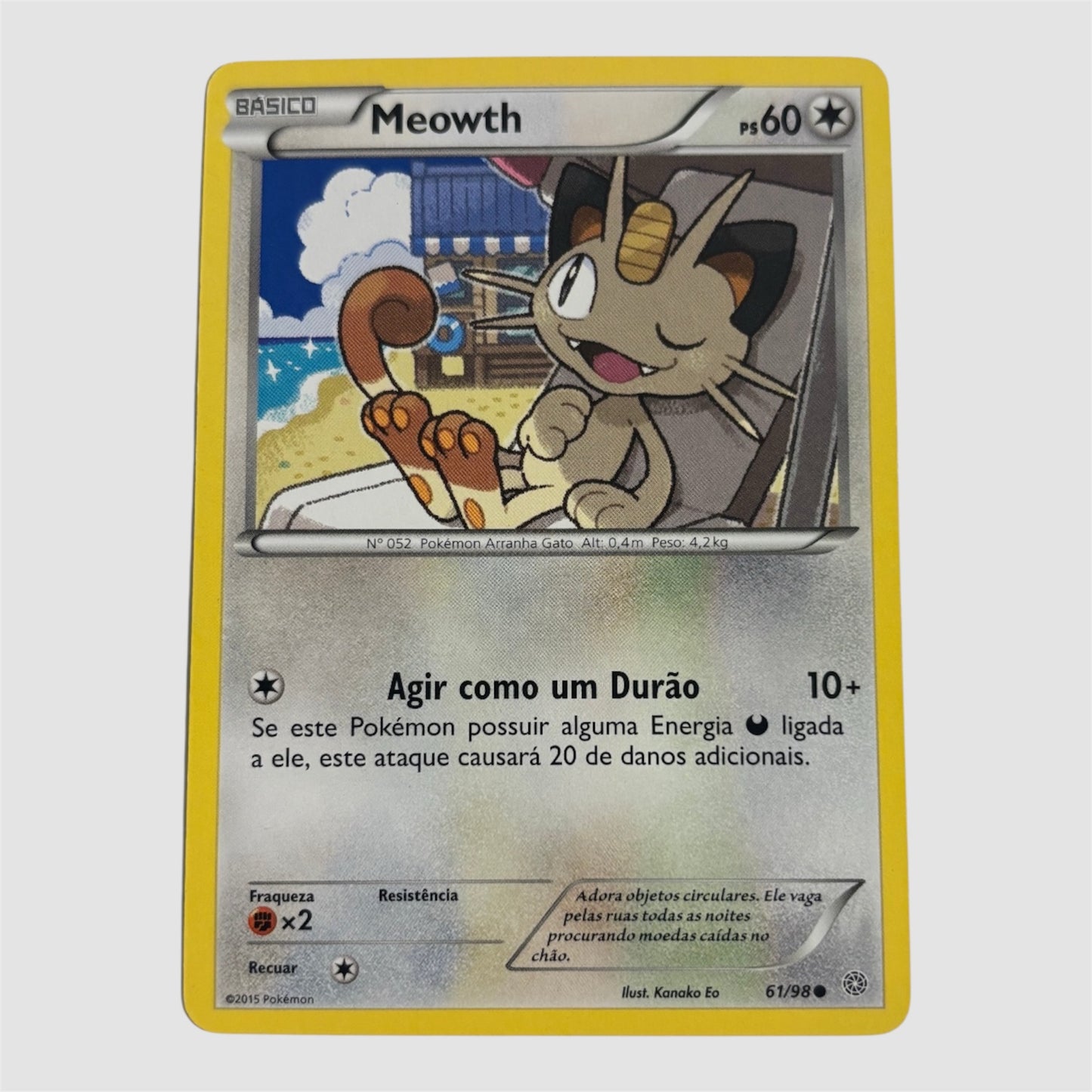 Carta Pokémon Meowth - AOR 61/98