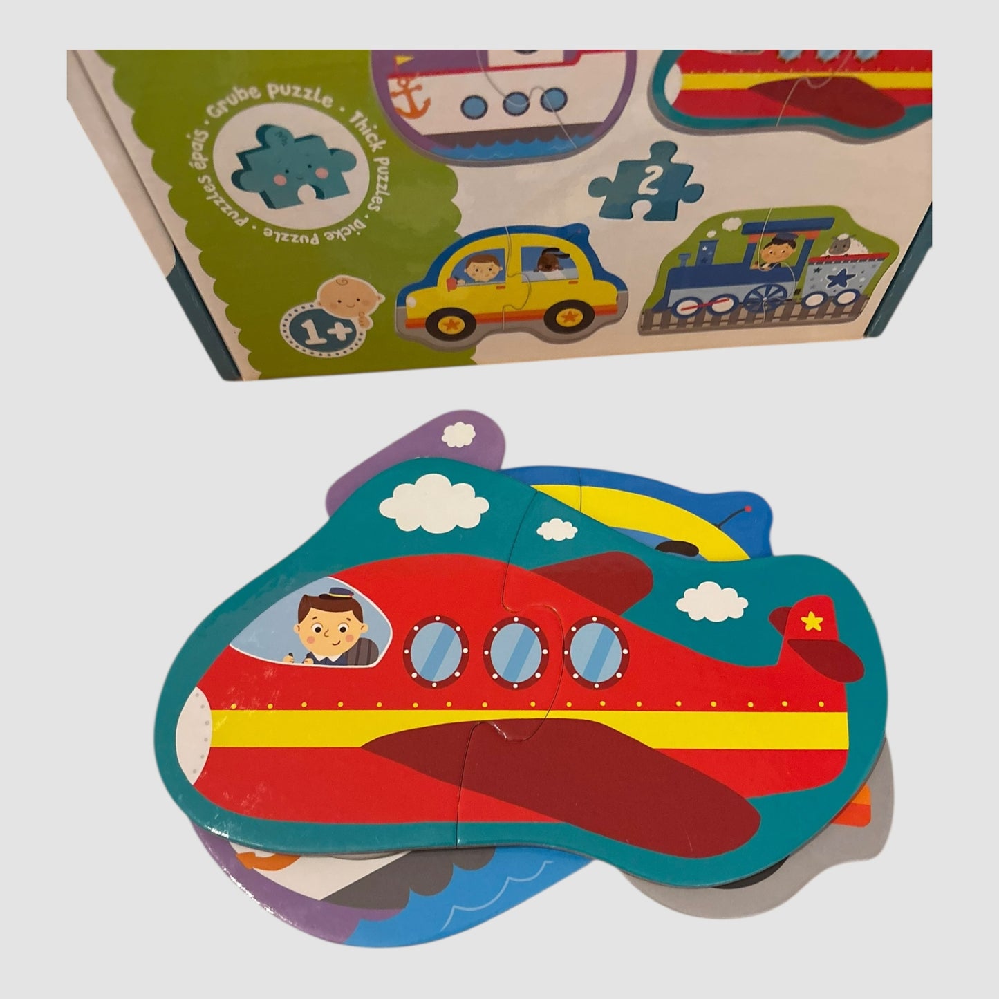 Trefl Baby Puzzle Veículos 4 em 1 1+
