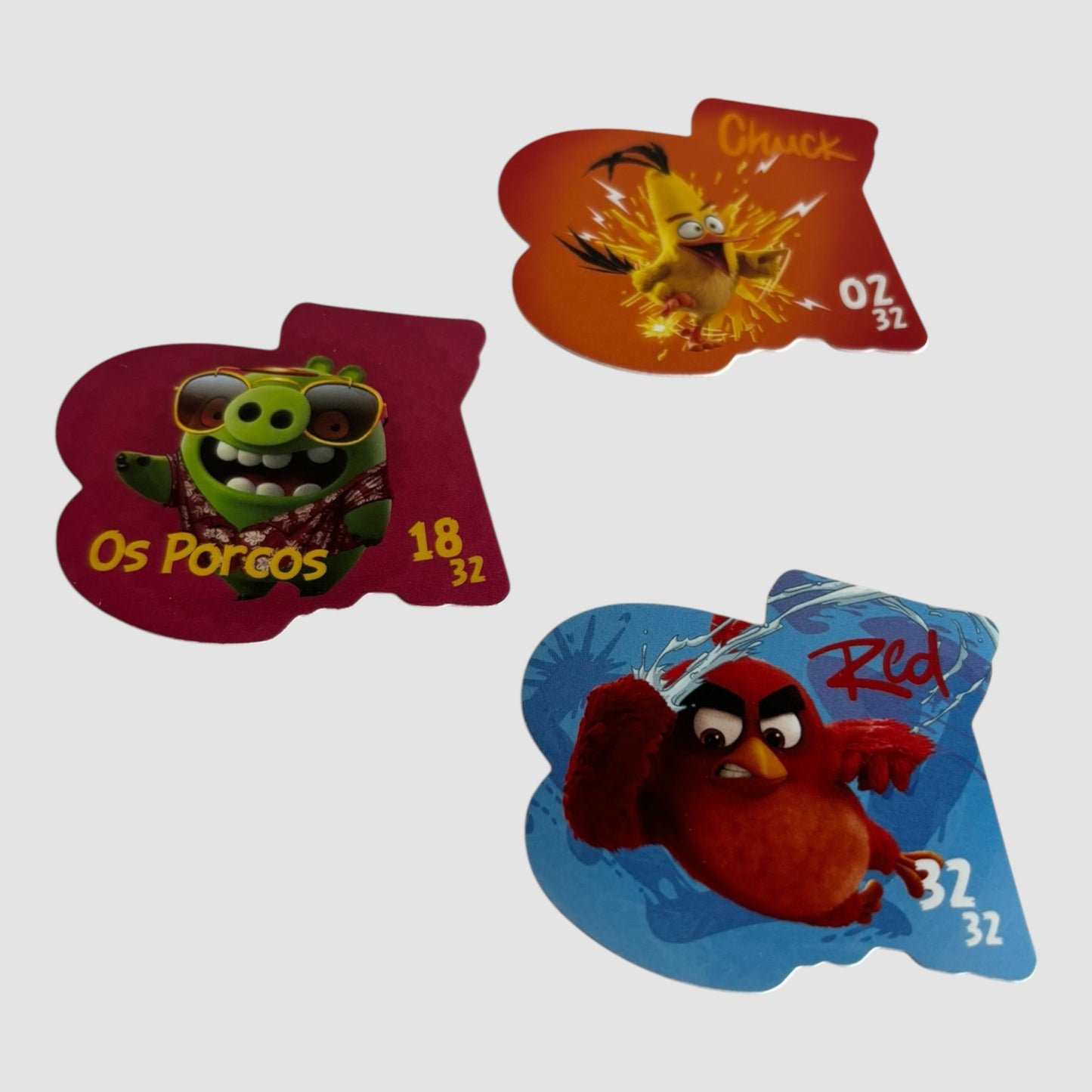 3 Tazos Angry Birds continente