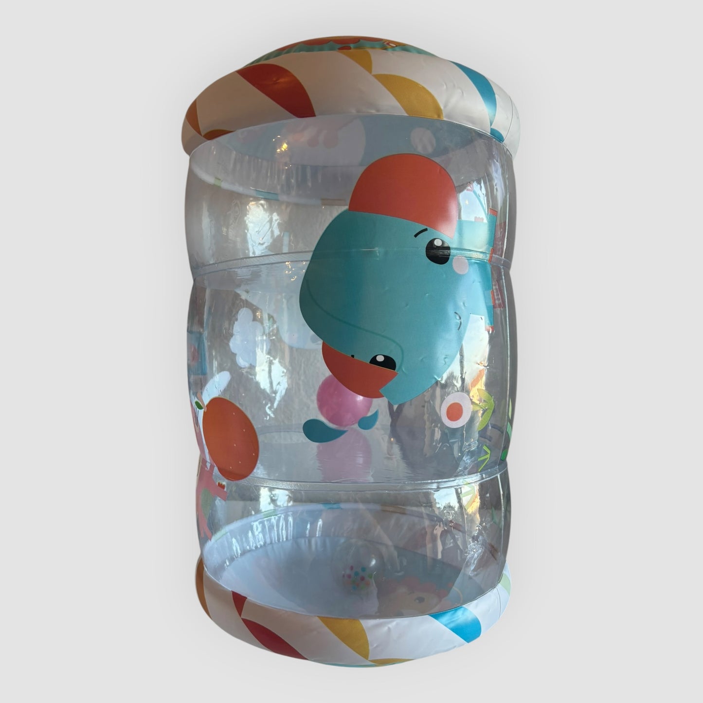 Fisher-Price Baby Roll Around – Rolo Insuflável para Bebés com 3 Bolas | 40 × 27 cm | Usado