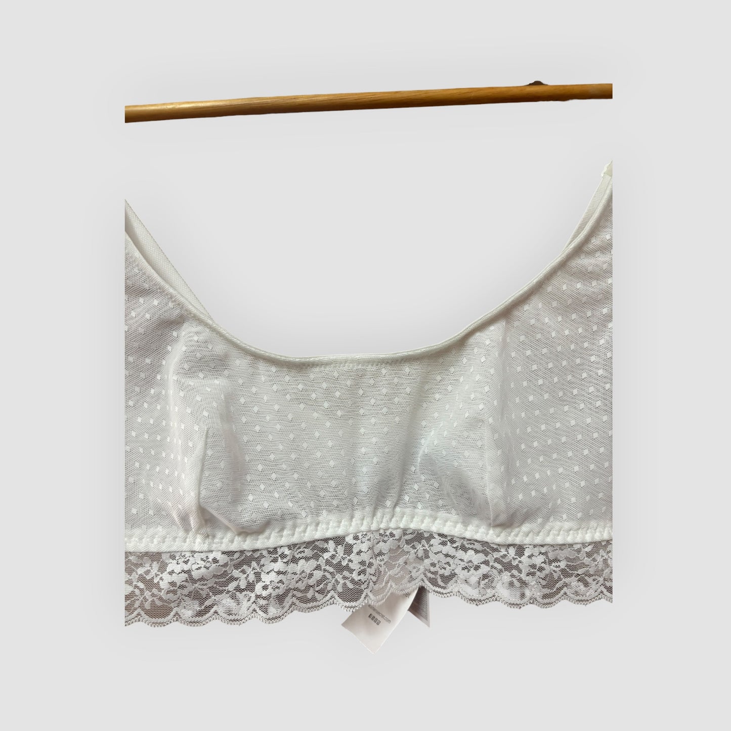 Women’secret Bralette Branco com Renda – Soutien Sem Aro Mulher Tamanho L