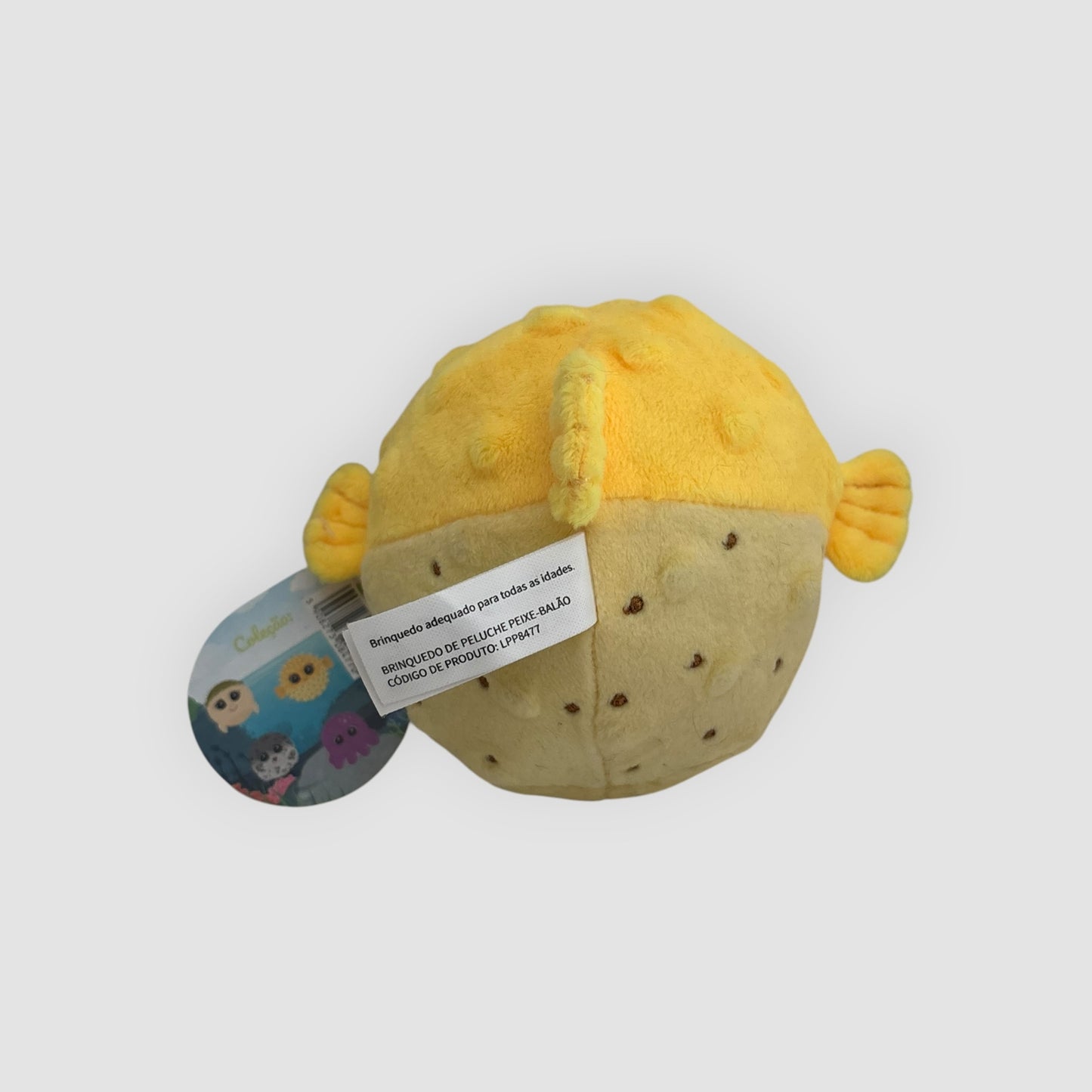Peluche Peixe-Balão Amarelo Bando do Mar Pingo Doce Novo com Etiqueta