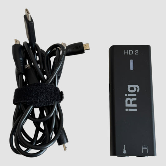 IK Multimedia iRig HD 2 Interface de Áudio para Guitarra iPhone iPad Mac PC