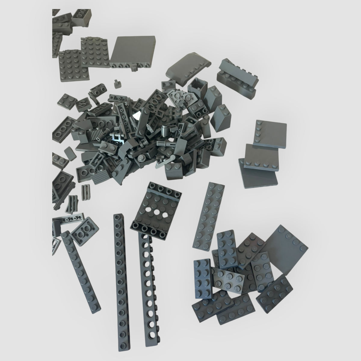 LEGO Original – Lote de 165 Peças Sortidas Cinzento Escuro