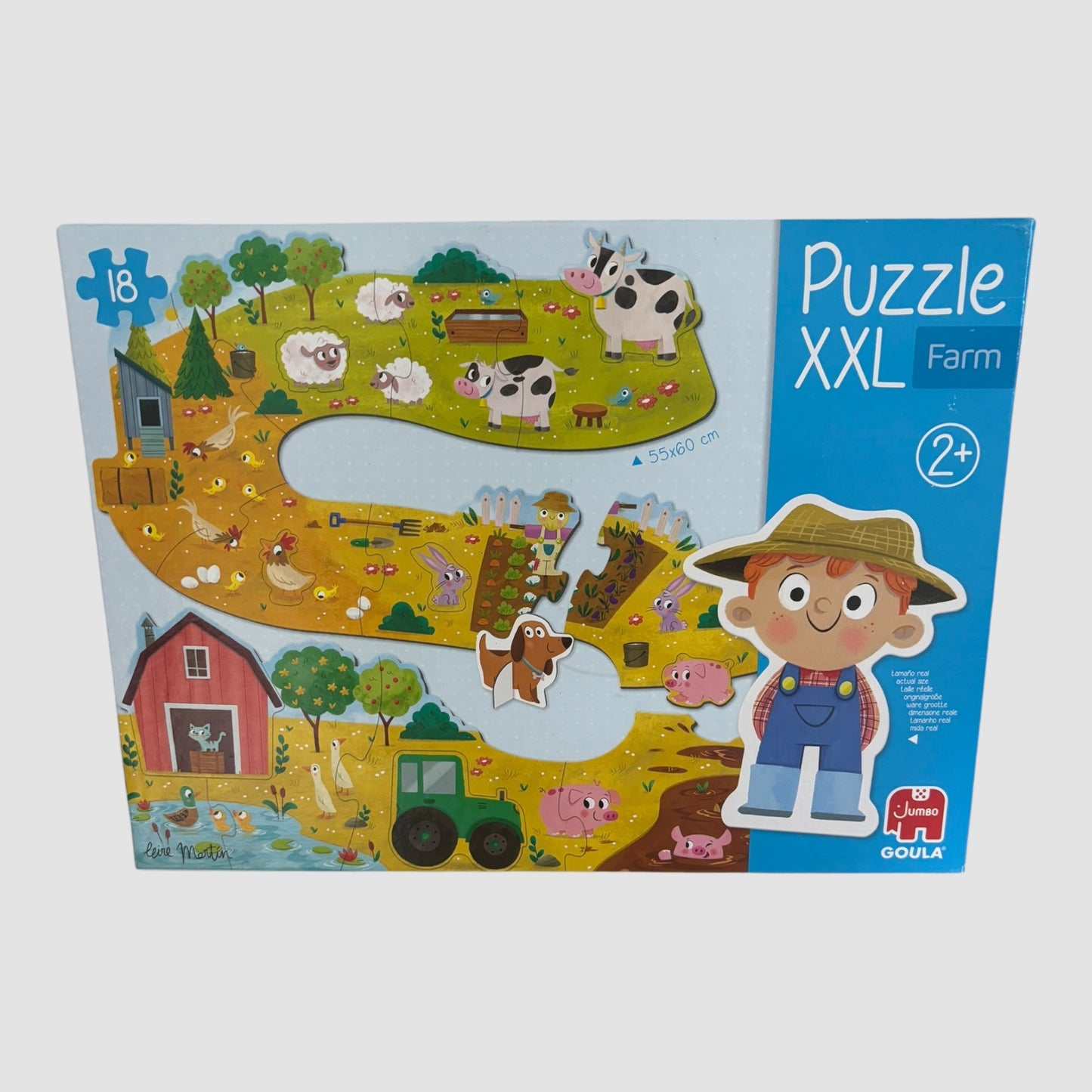 Puzzle XXL Quinta Goula 18 Peças para Crianças 2+ Jumbo Dujardin 55x60 cm