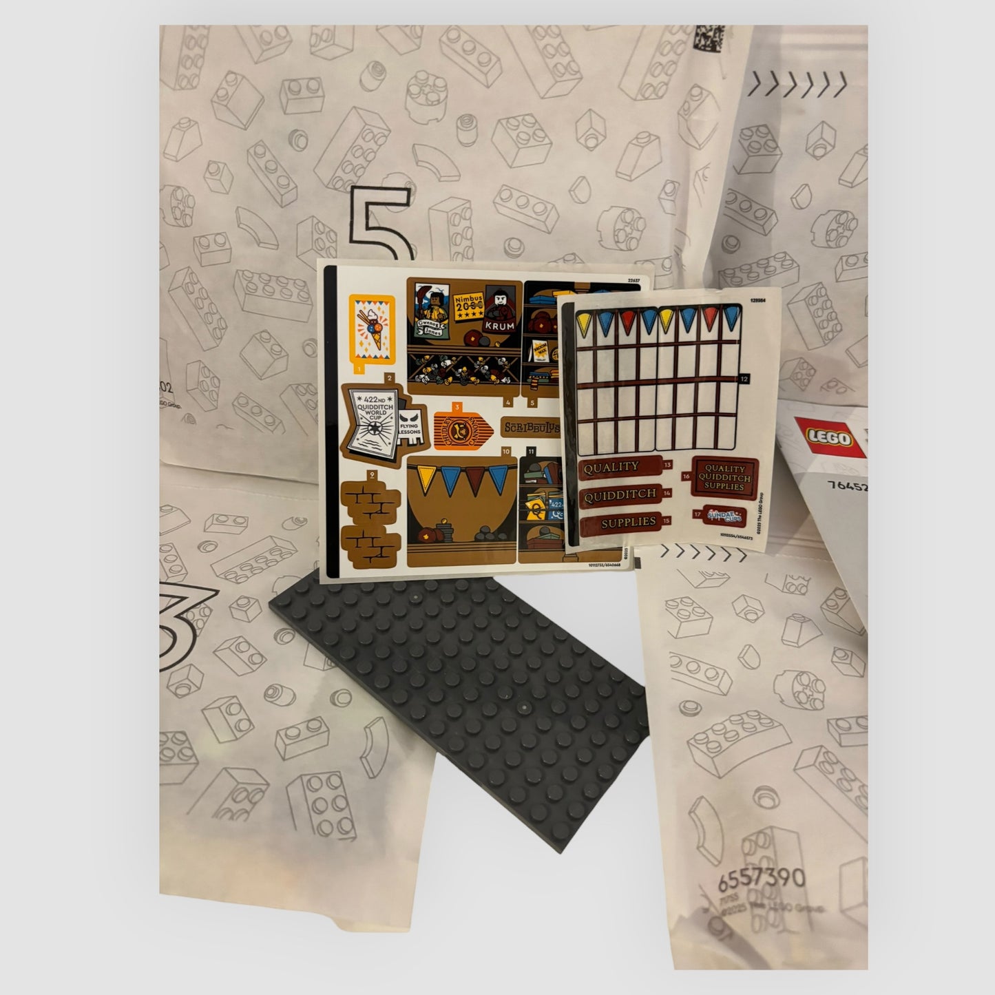 LEGO Harry Potter 76452 Equipamentos de Qualidade para Quidditch e Gelataria – Novo Completo