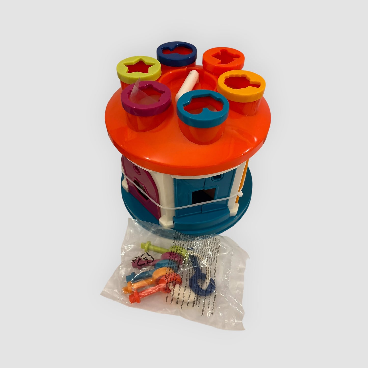 Battat Shape Sorter House – Casa de Formas e Cores +2 Anos (Novo)
