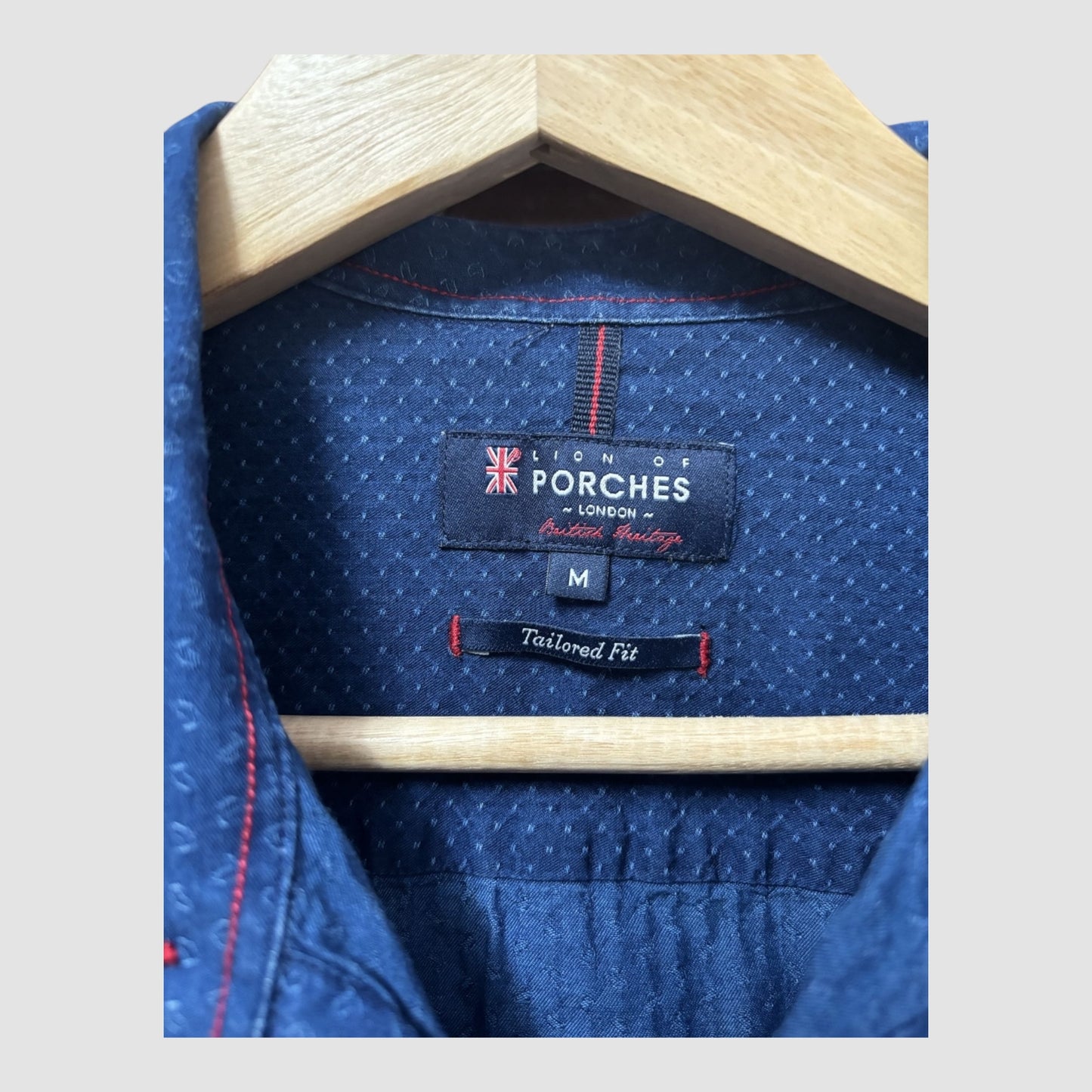 Camisa Lion of Porches M Azul