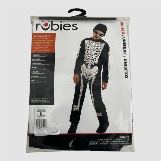 Disfarce esqueleto Criança Unisexo 3-4 anos Rubies Novo