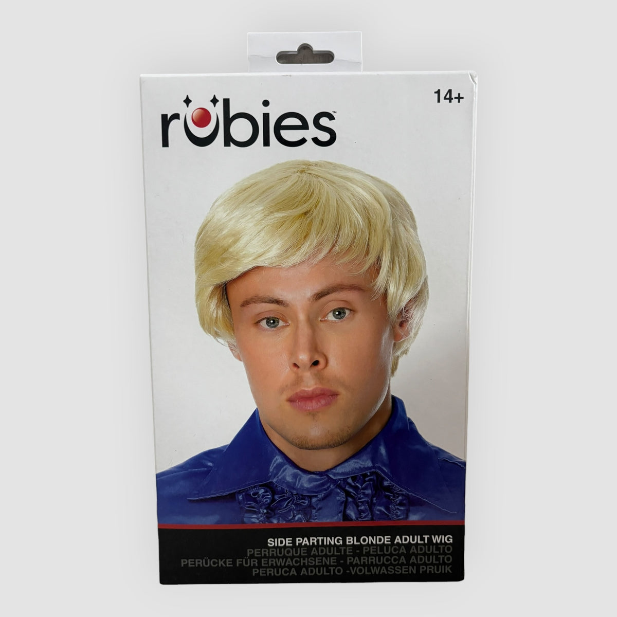 Peruca Loira Homem com Risco Lateral – Rubie’s – Adulto – Nova