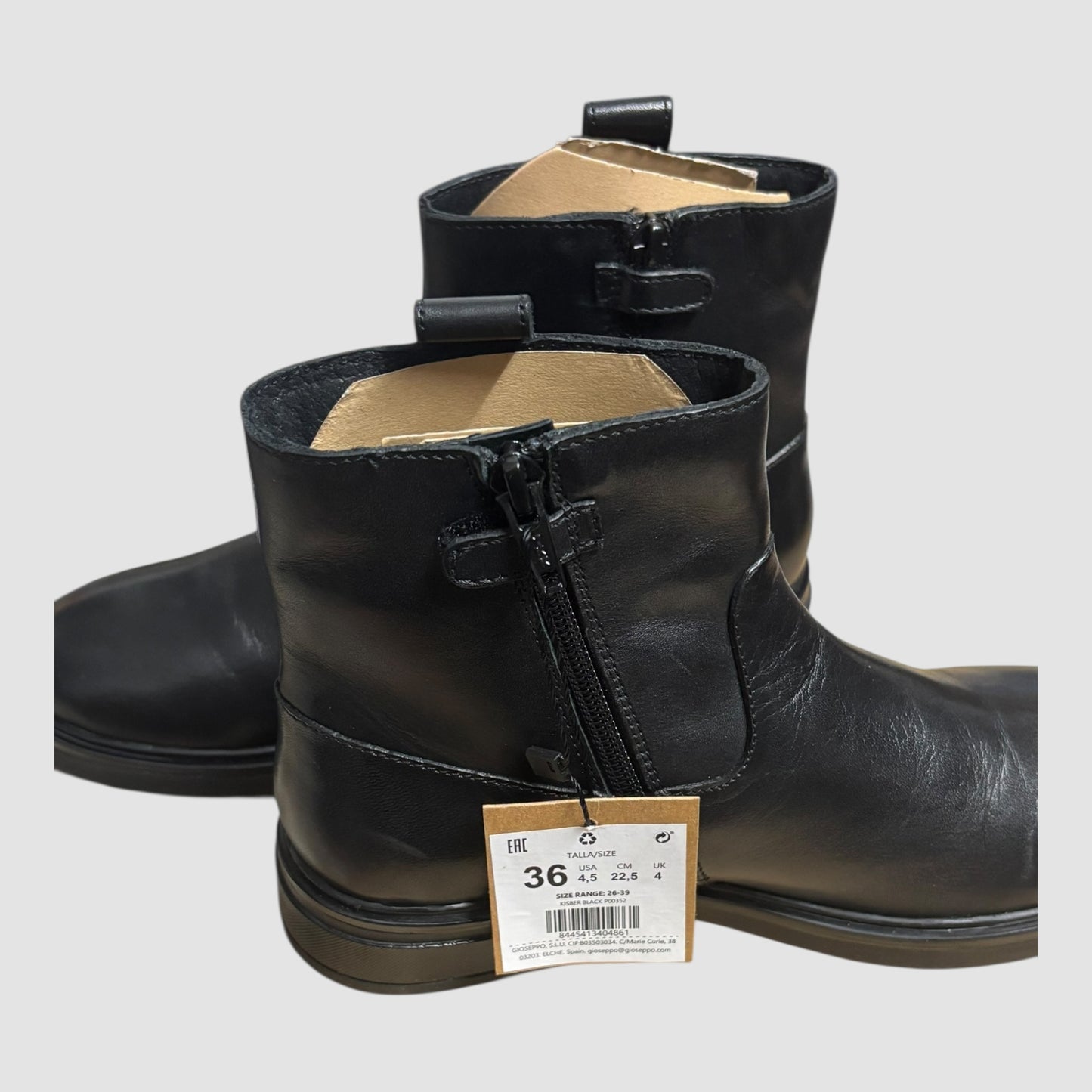 Botins Gioseppo Kisber Pretos Menina Tamanho 36 com Estrelas Glitter Novas