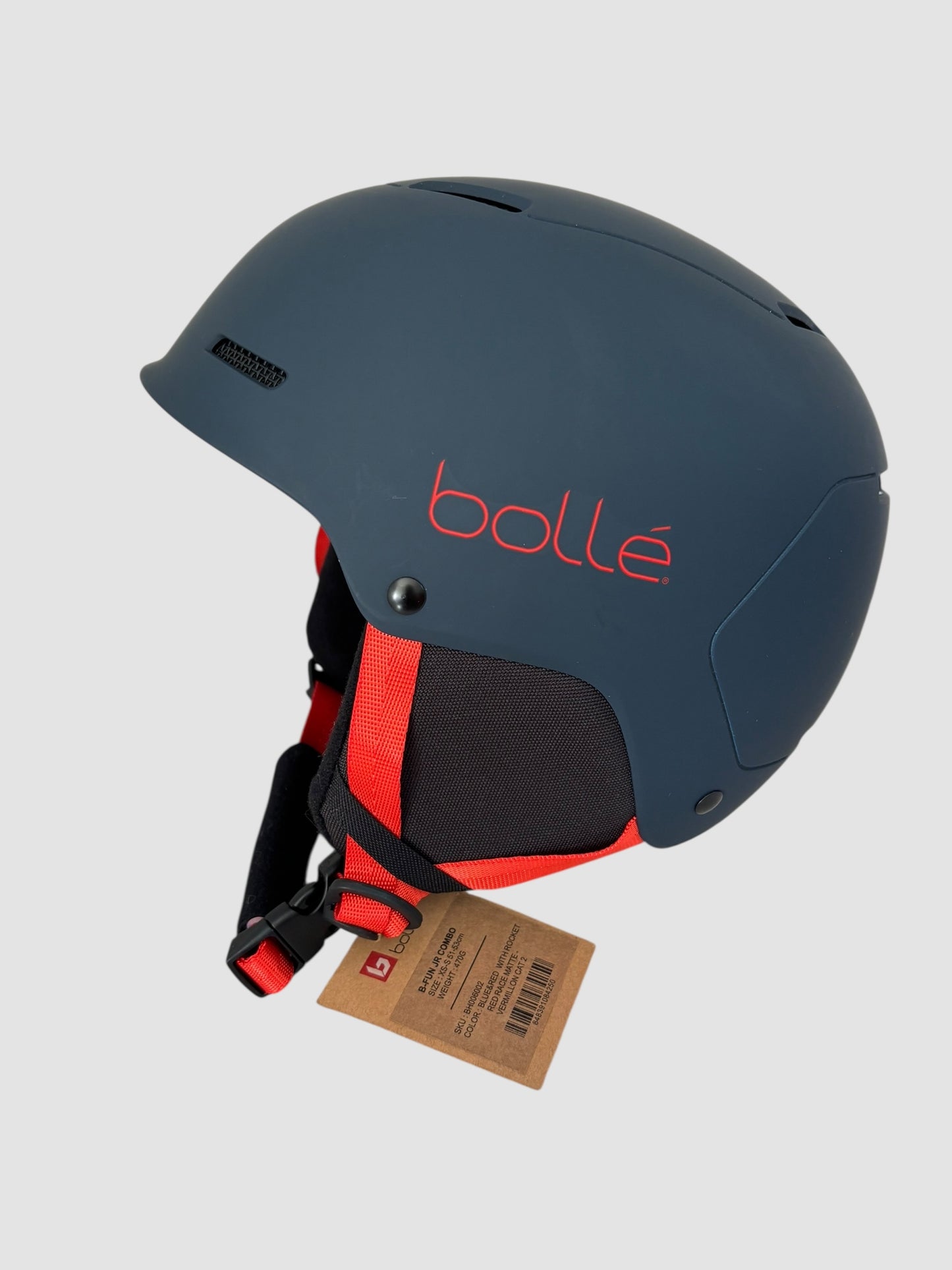 Capacete de Esqui/Snow Júnior Bollé B-Fun JR Combo XS-S 51-53 cm Azul/Vermelho – Sem Óculos