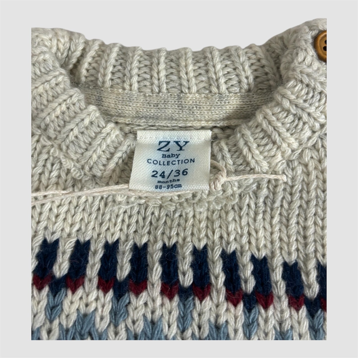 Camisola tricot Zippy ZY Baby 24-36 meses (88-95 cm) Nova