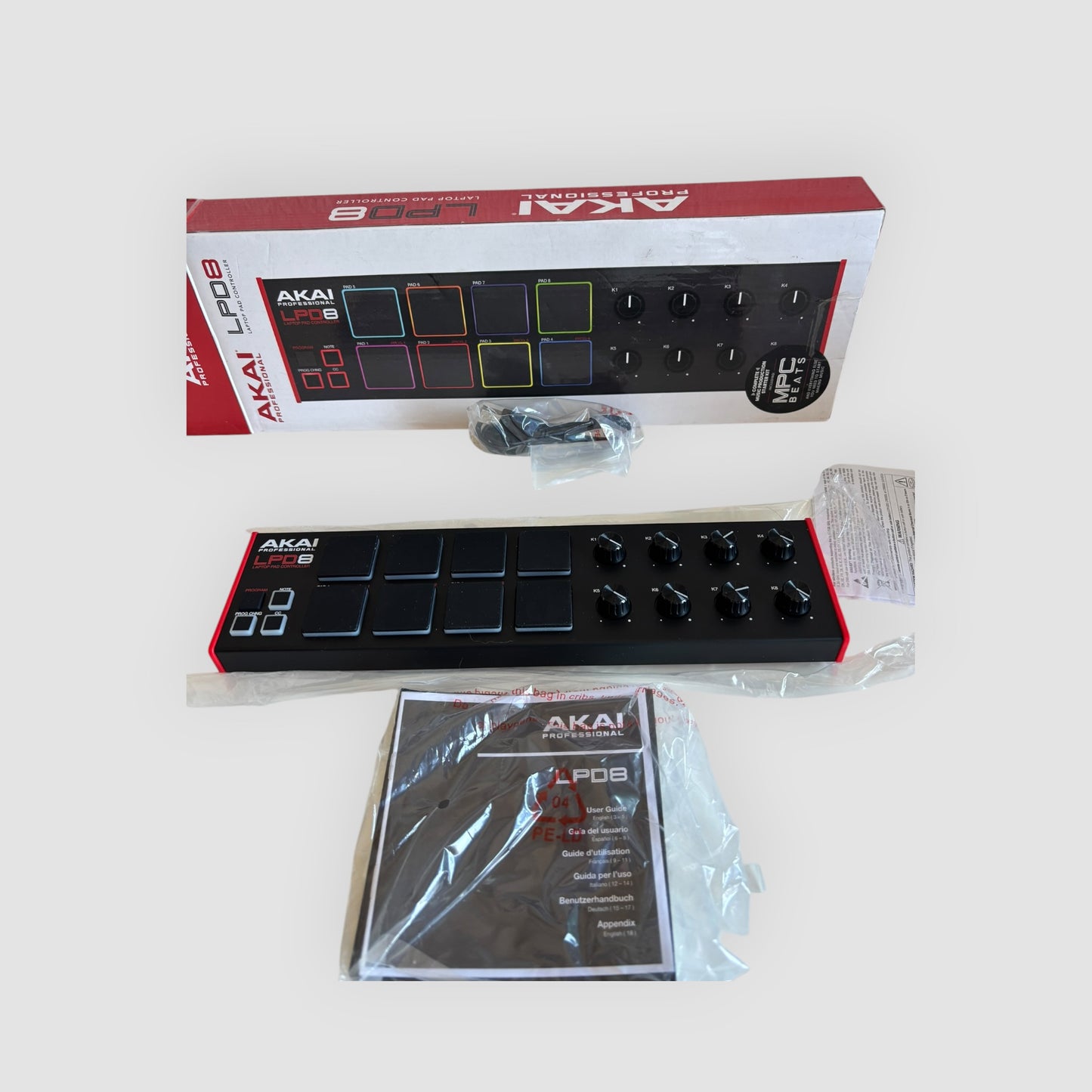 Akai Professional LPD8 Controlador midi usb | 8 Pads e 8 Knobs