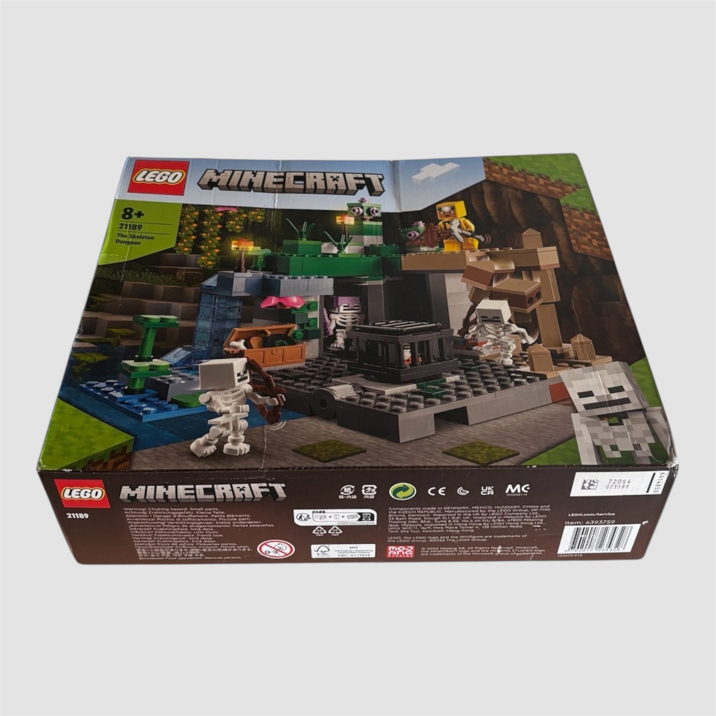 LEGO Minecraft Gruta Esqueletos 21189 Novo