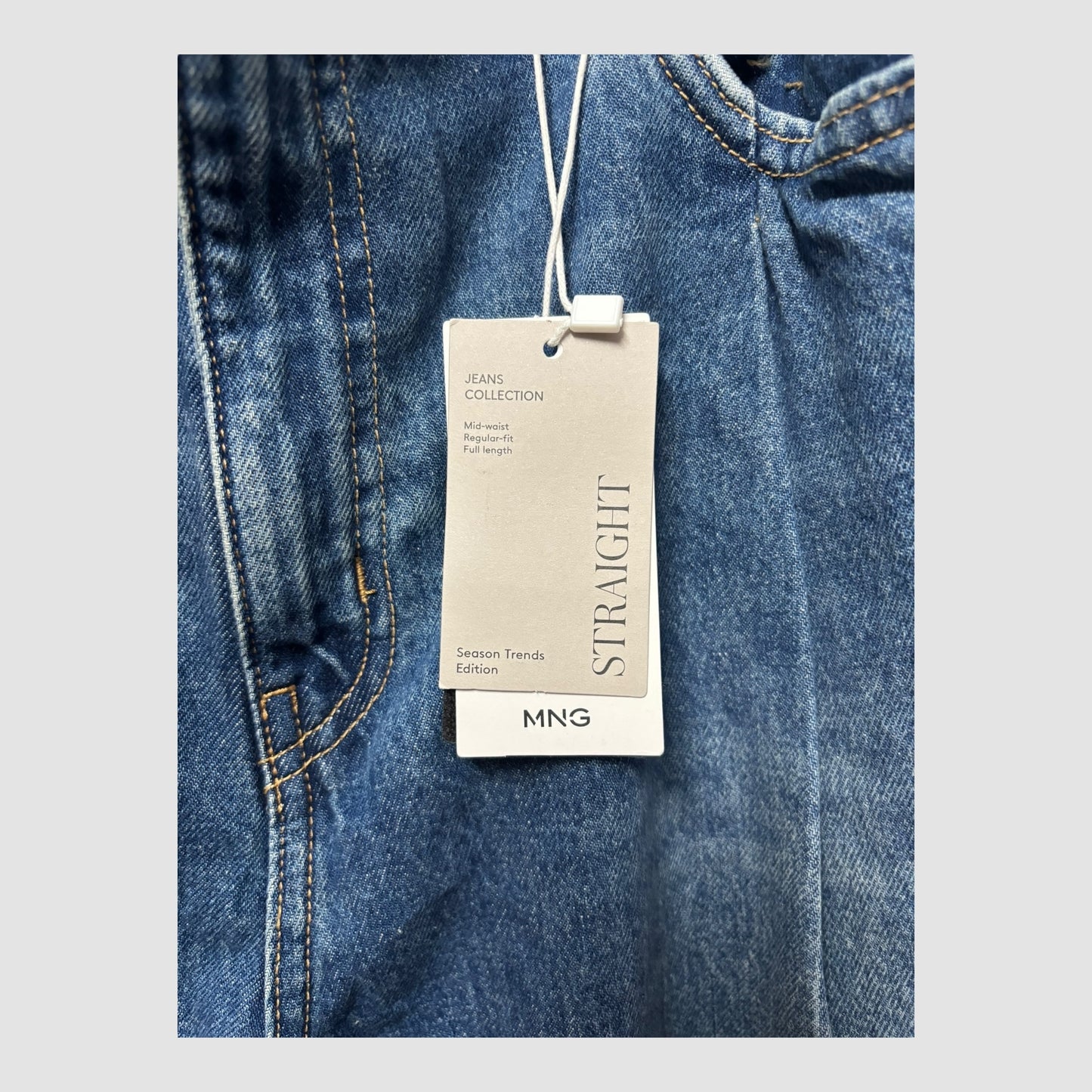 Jeans Straight Bell Mango Tamanho 44 Novas