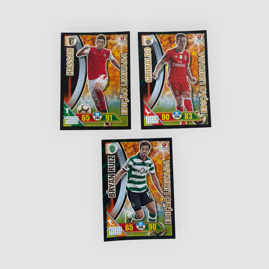 3 cartas Edição Limitada Adrenalyn 2016/2017 Panini