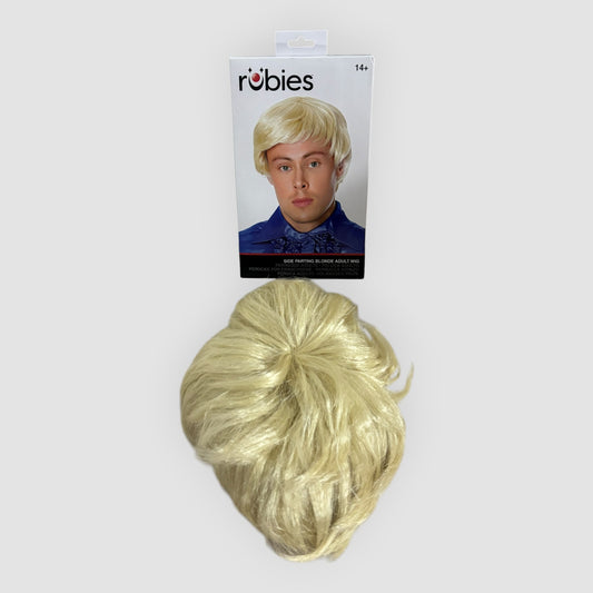 Peruca Loira Homem com Risco Lateral – Rubie’s – Adulto – Nova