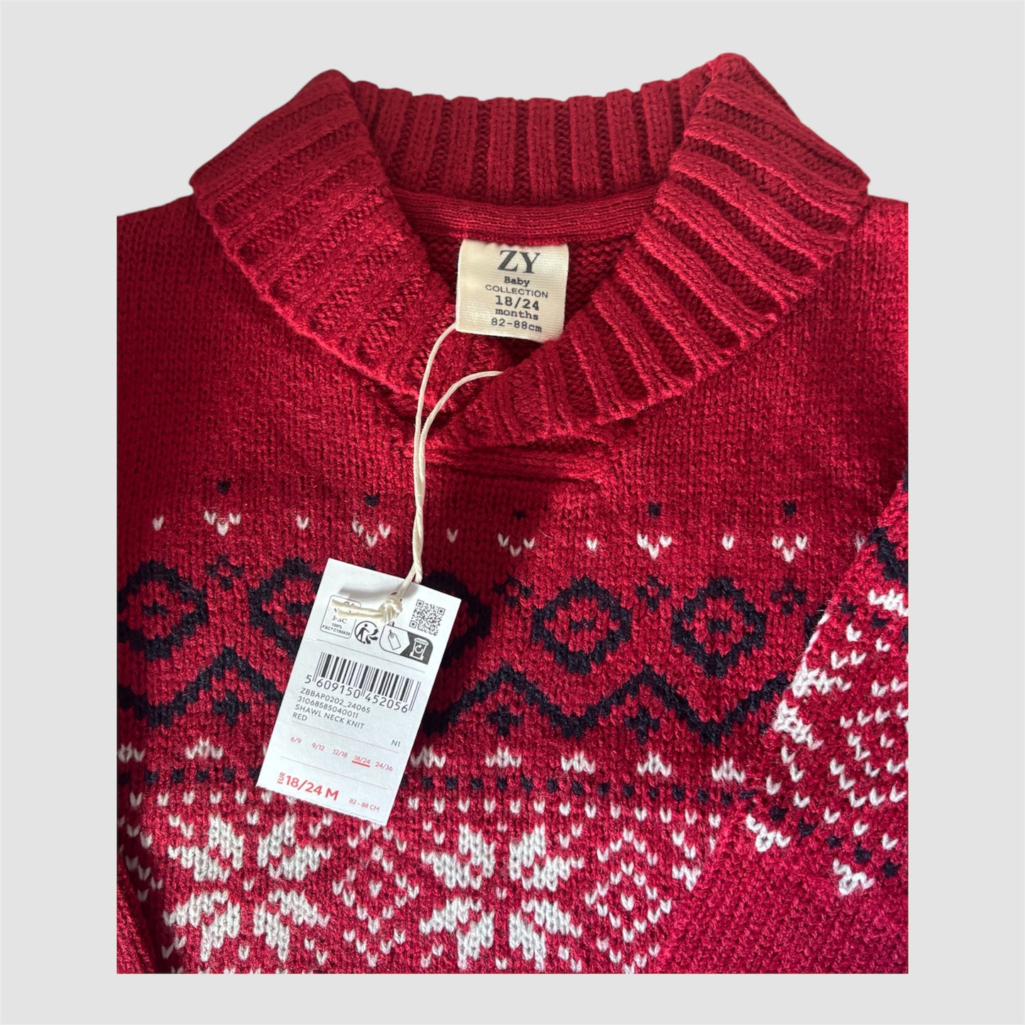 Camisola Menino Zippy 18/24 meses Nova