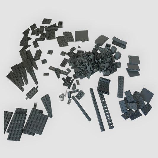 LEGO Original – Lote de 165 Peças Sortidas Cinzento Escuro
