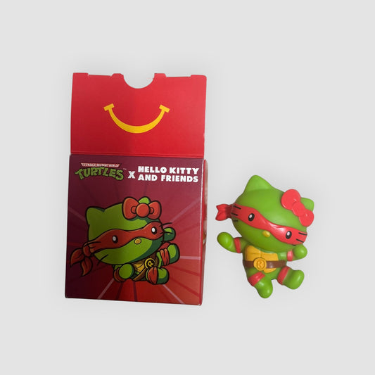 Teenage Mutant Ninja Turtles x Hello Kitty McDonald’s – Figura Hello Kitty Raphael Colecionável 🐢🎀🍔