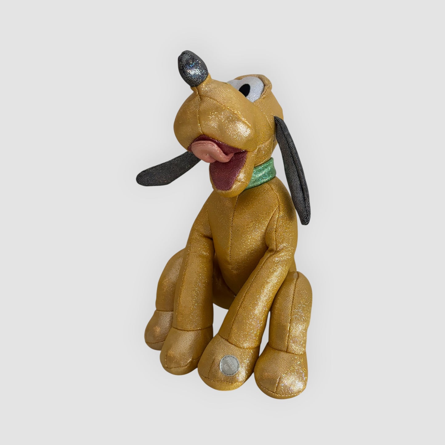 Disney Pluto Glitter 100 Anos 30cm com Som (Não Funciona)