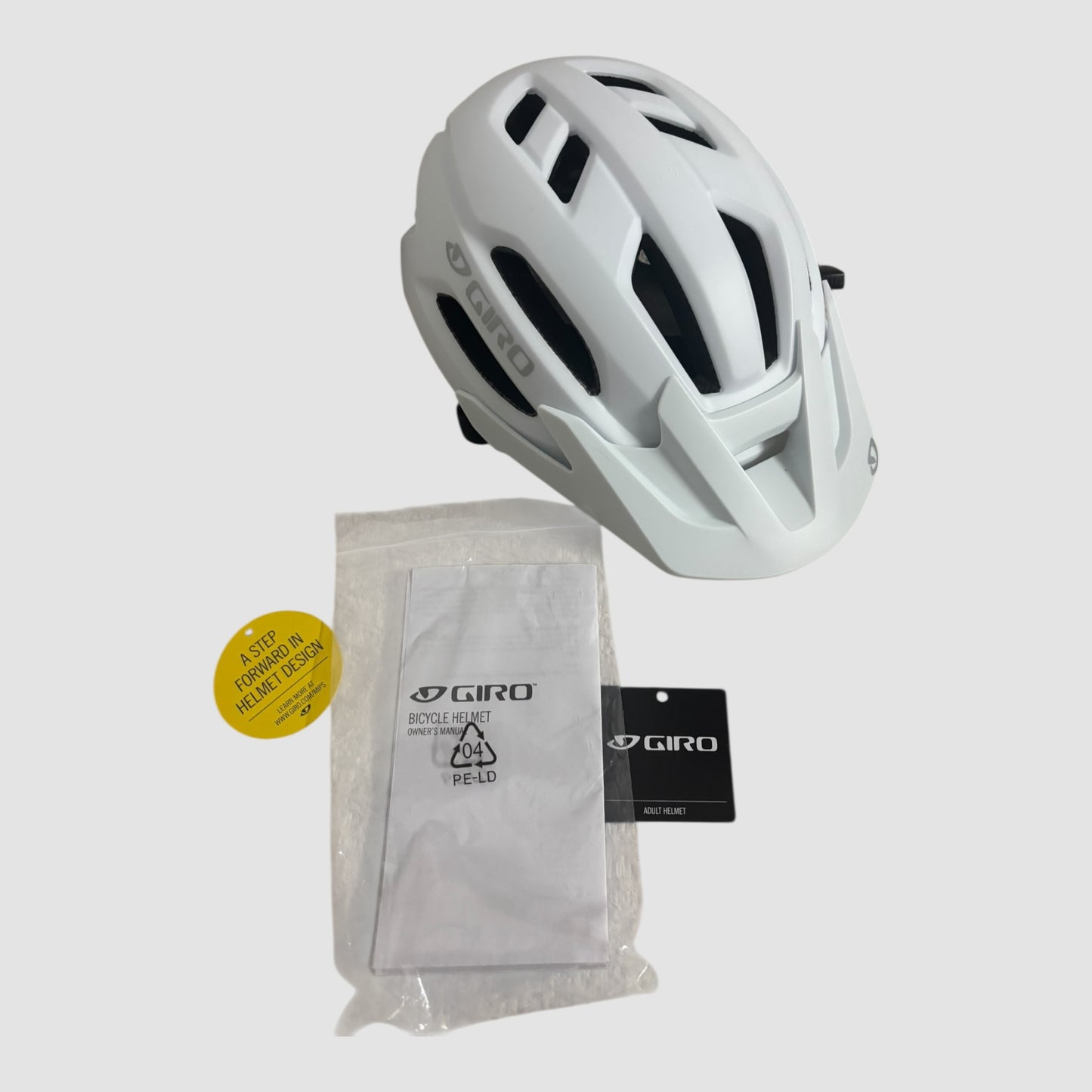 Capacete Bicicleta Giro Fixture II MIPS Branco Mate Adulto 54-61 cm