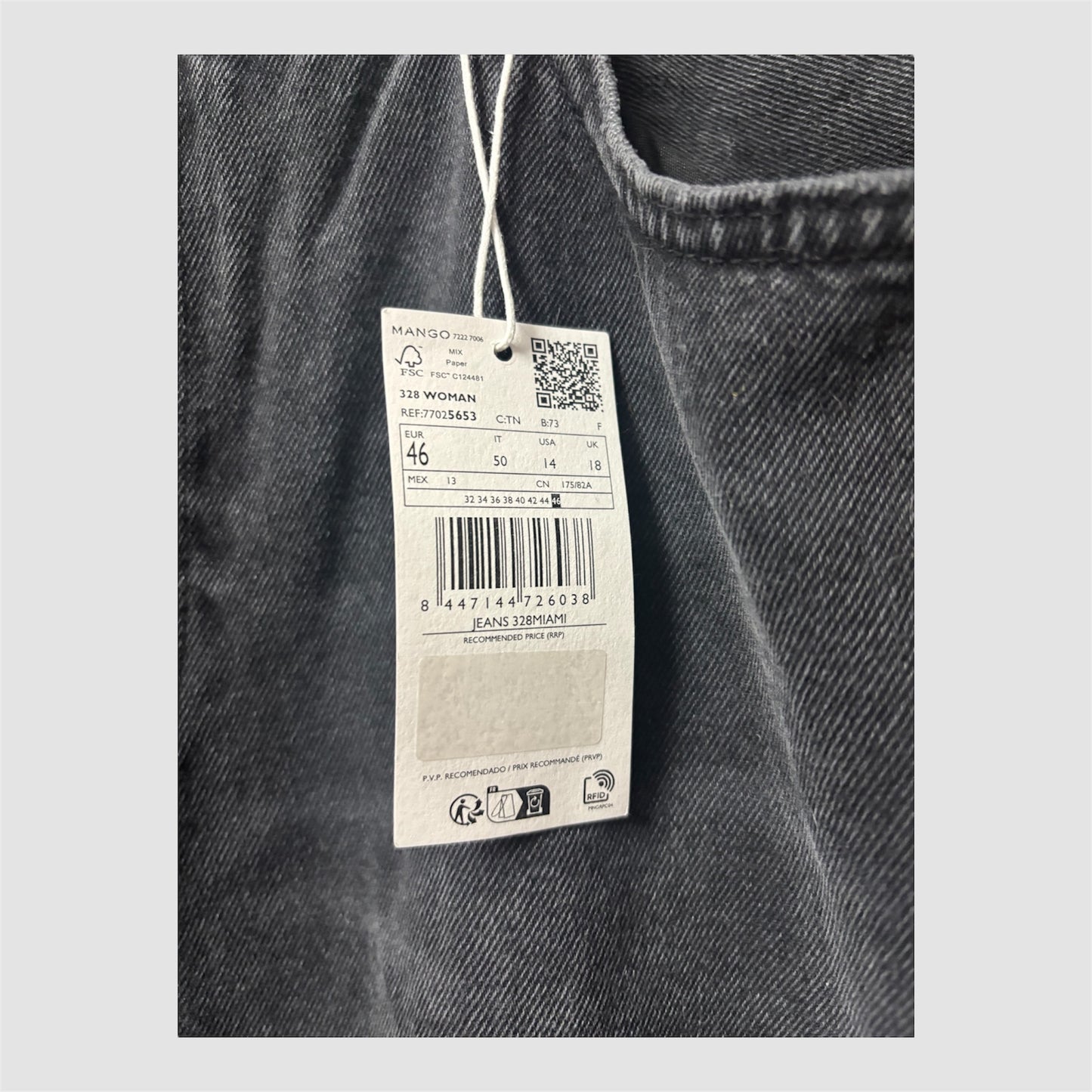 Calças Jeans Mango XL Novas