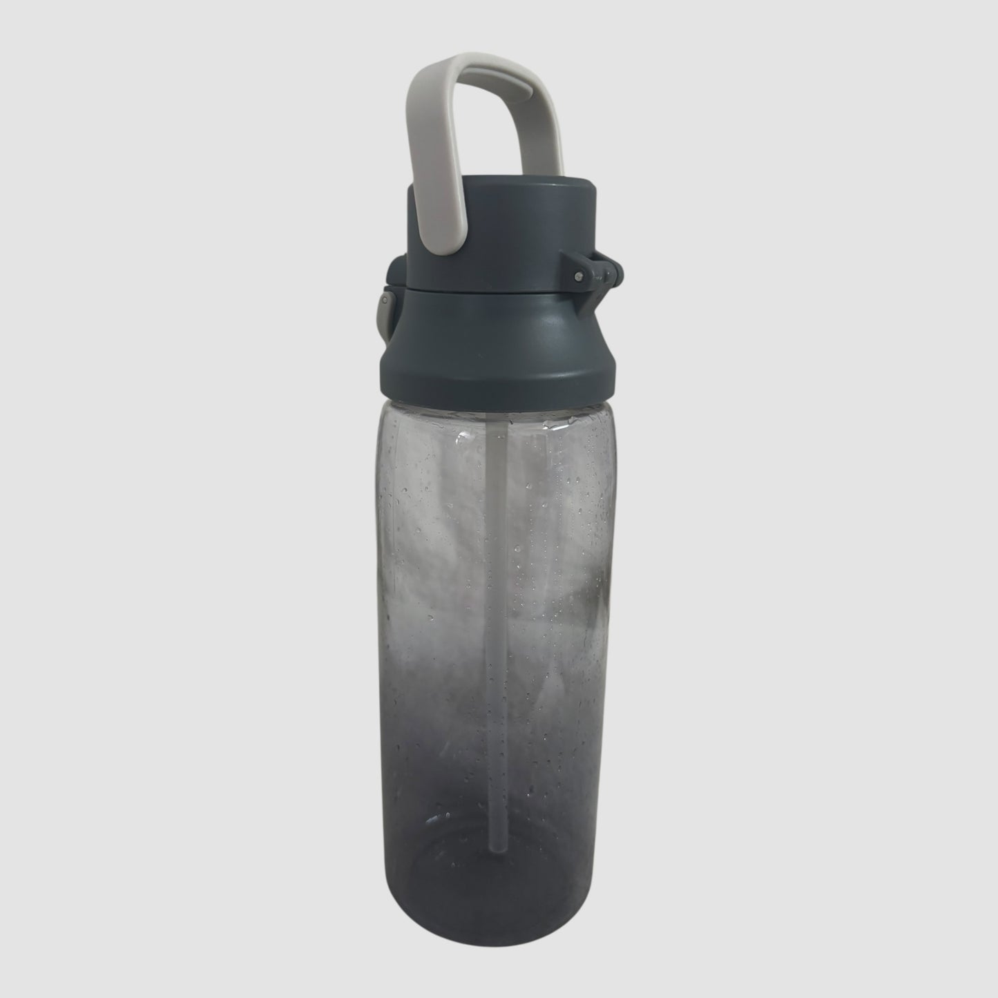 Garrafa de água 800 ml com palhinha e fecho de segurança