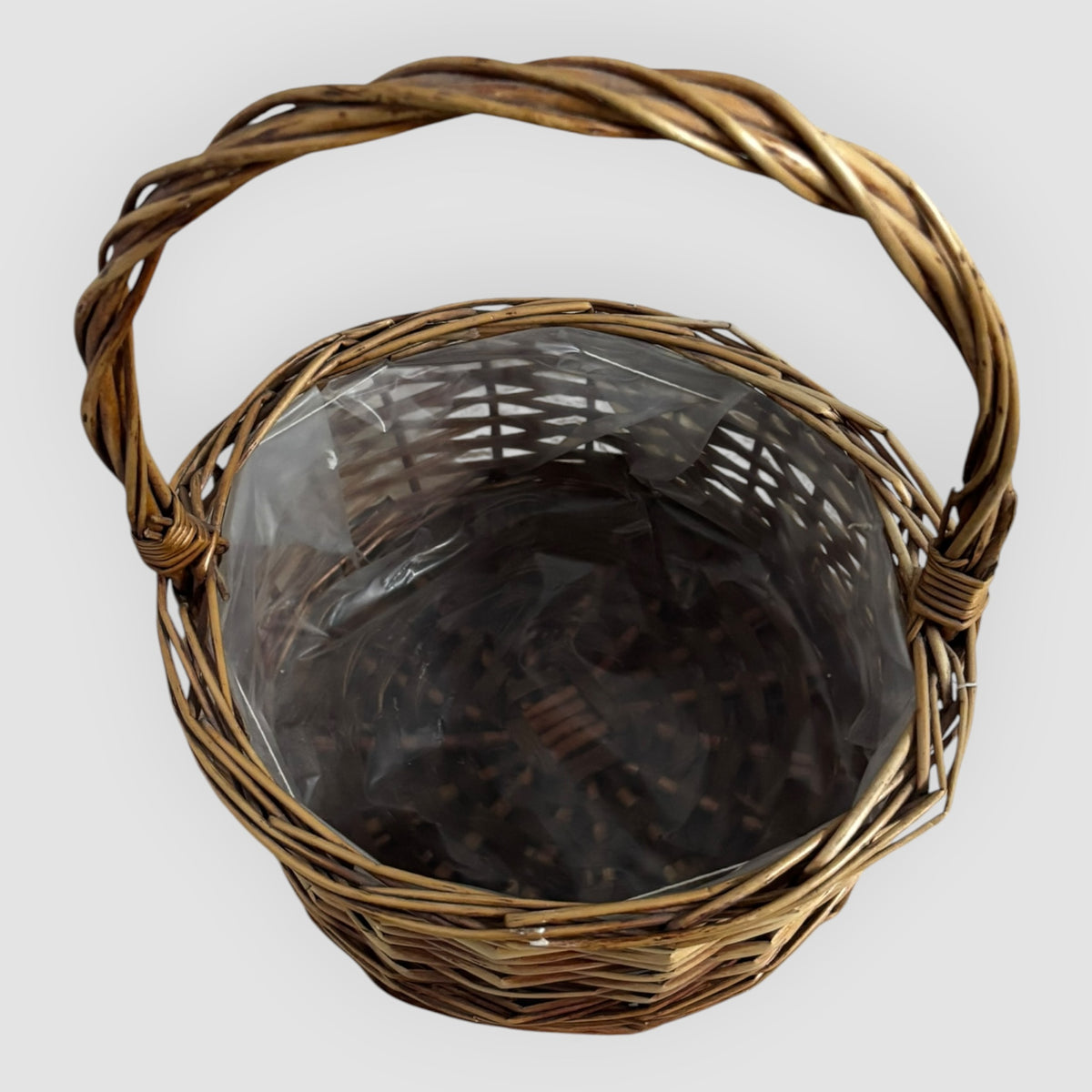 Cesto de Vime Redondo com Asa – 57 cm