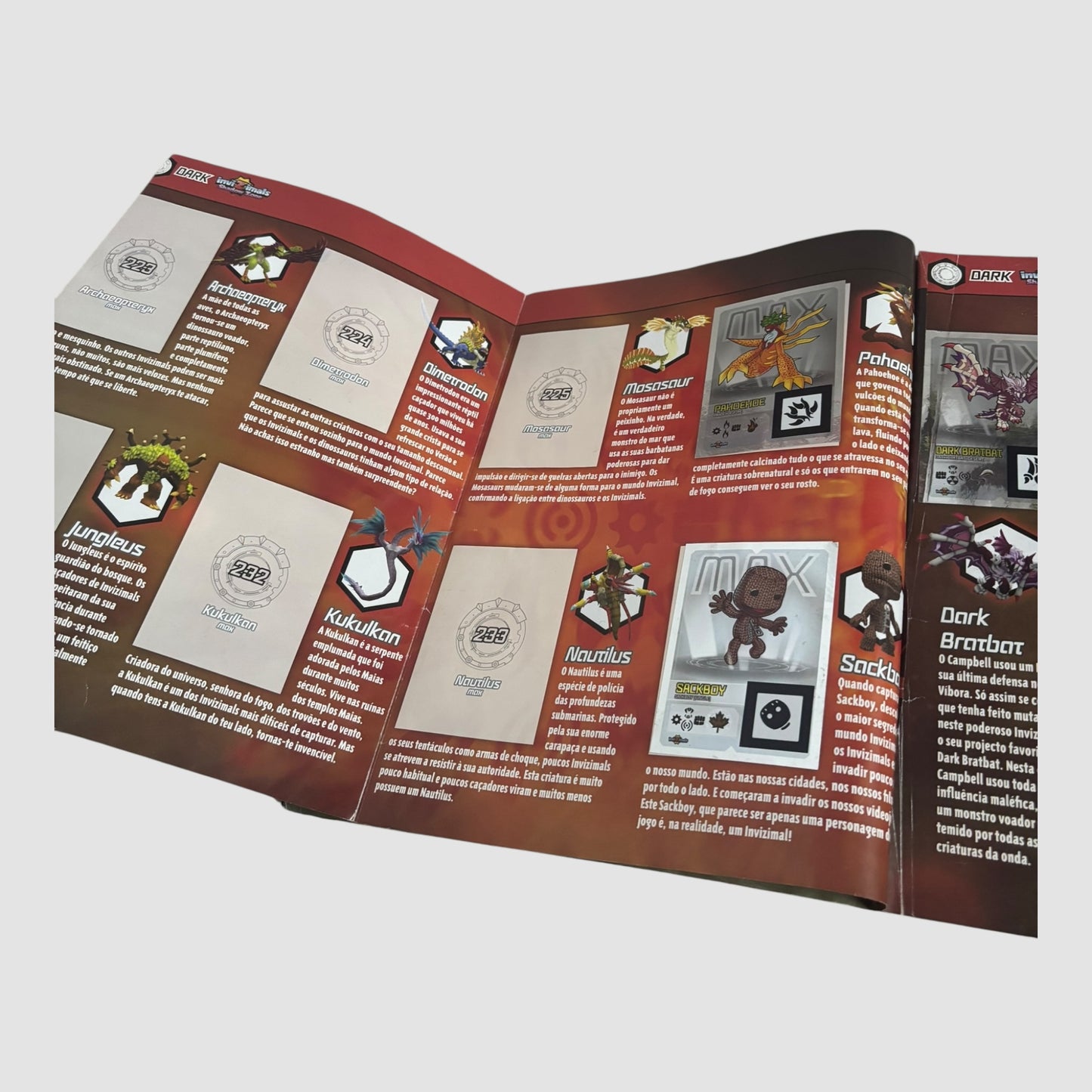 Caderneta Invizimals Panini em falta 47 Cromos