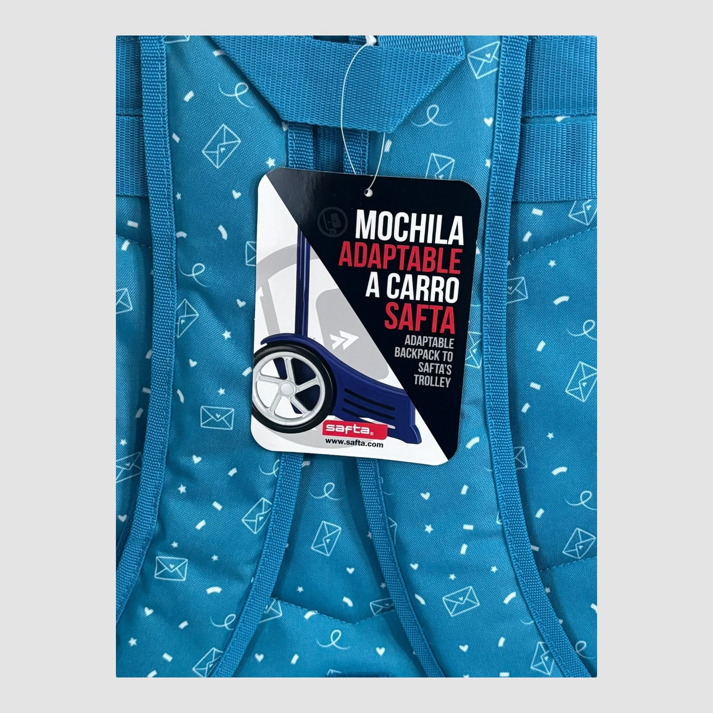 Mochila escolar Safta Vespa 33x14x42 cm Nova