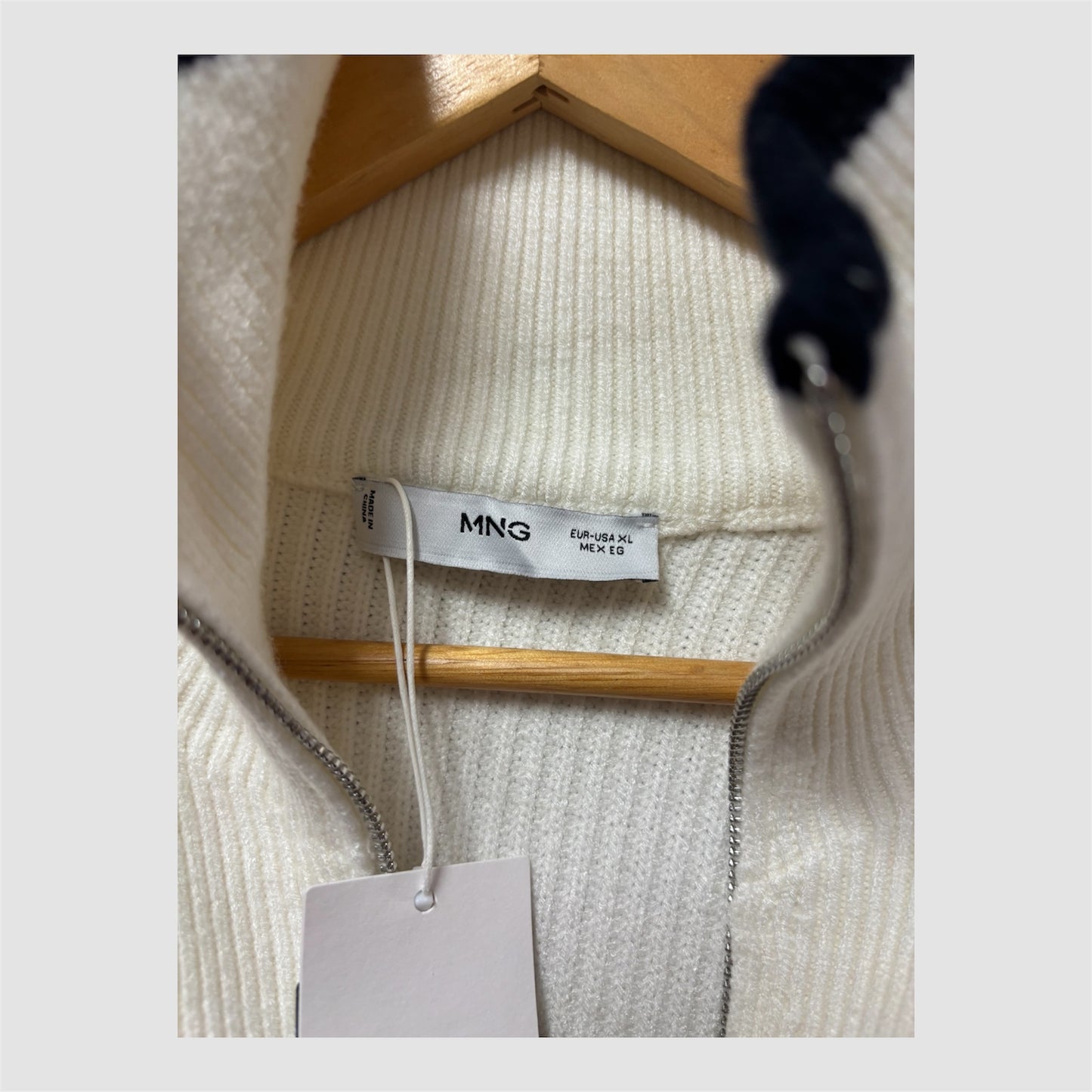 Camisola Mango com fecho XL Nova