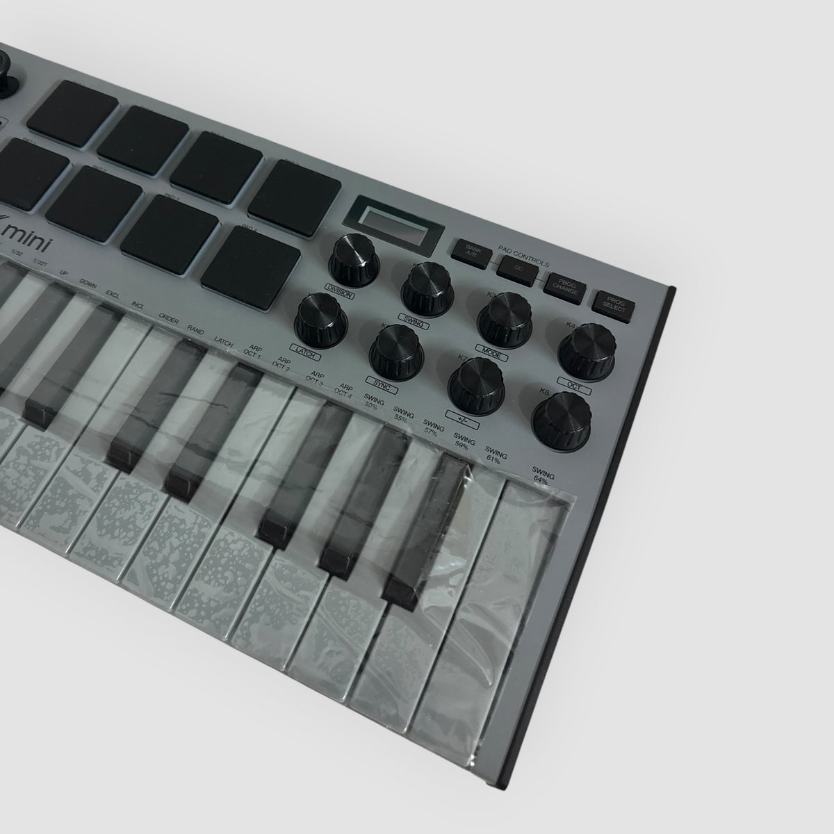 Teclado midi AKAI Professional MPK Mini MK3 – Special Edition Grey – Cinzento – Novo