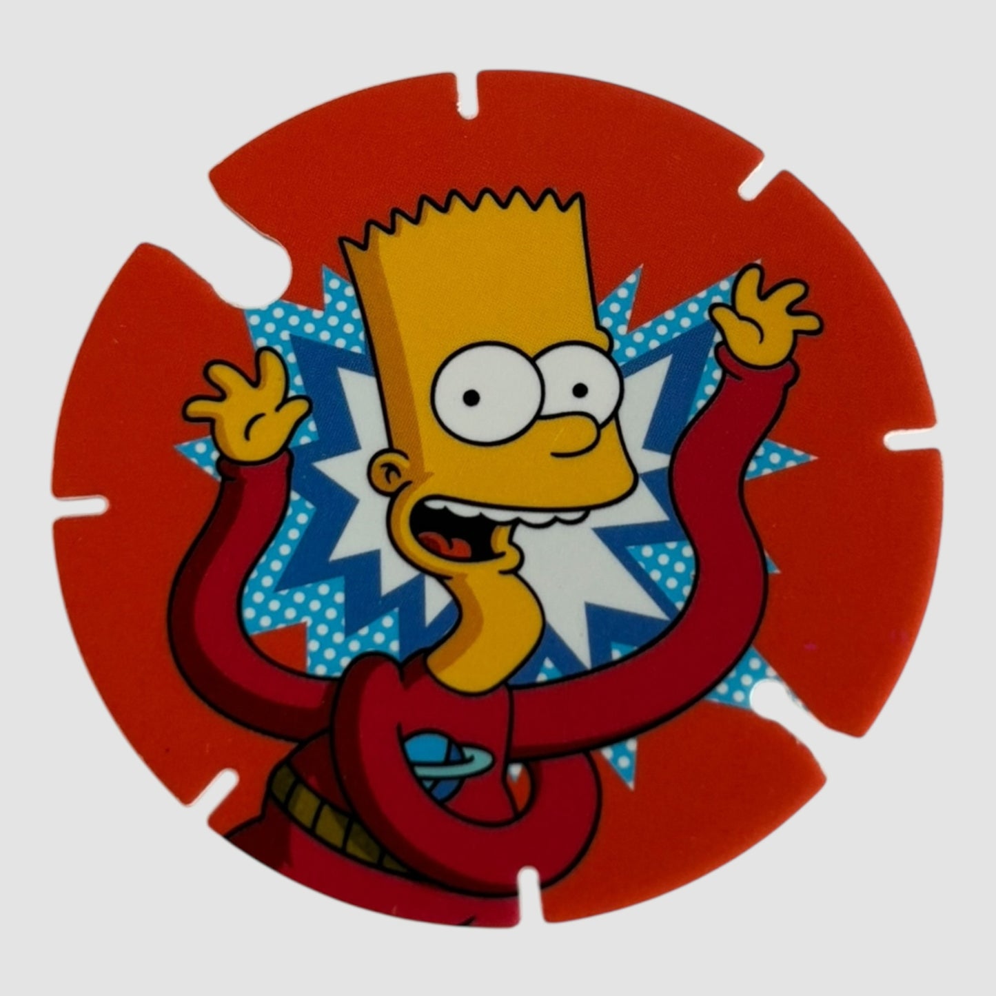 2 Tazos The Simpsons Bartman Chipicao