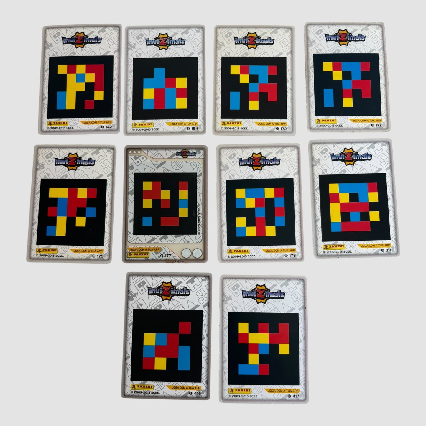 10 Cartas InviZimals Panini