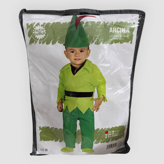 Disfarce Peter Pan / Robin dos Bosques Bebé – 12 a 18 Meses – Novo