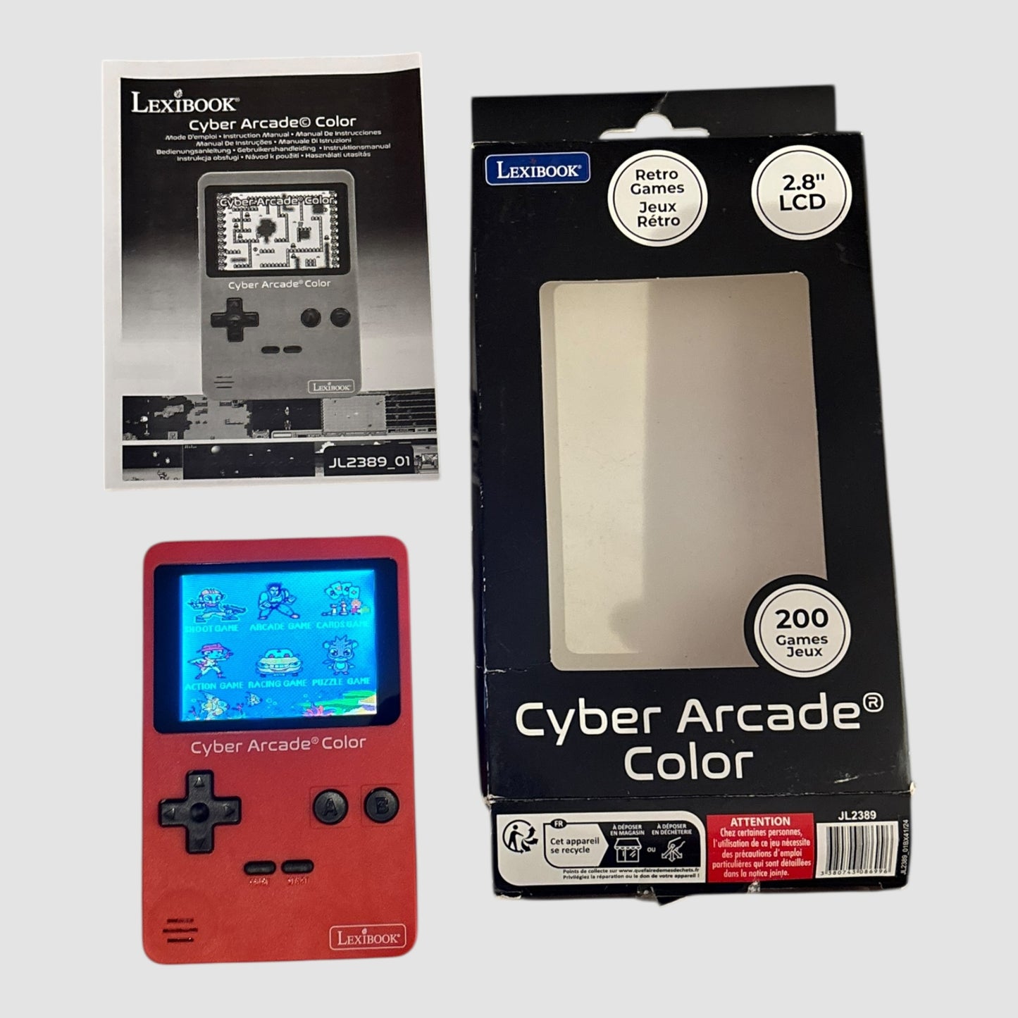 Consola Portátil Lexibook Cyber Arcade Color com 200 Jogos