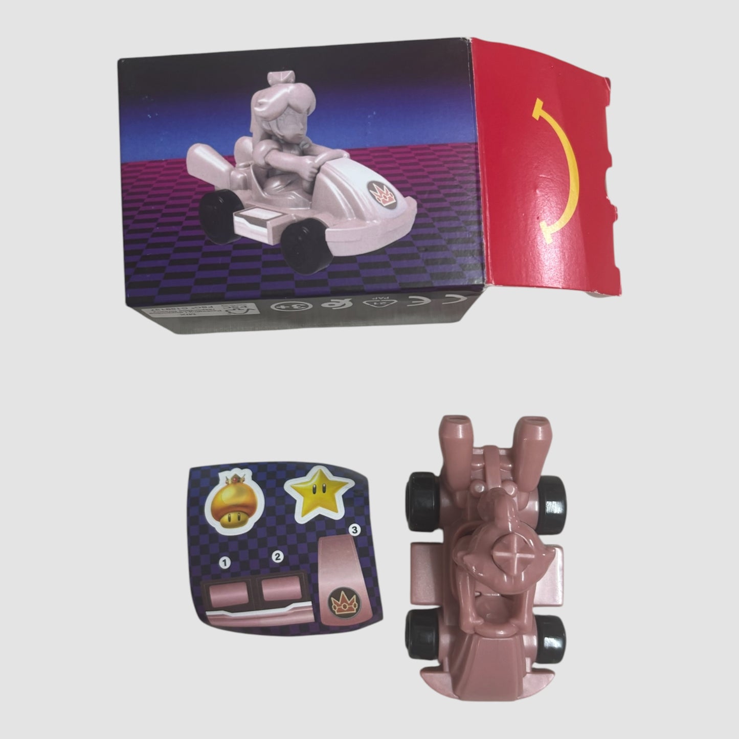 Mario Kart McDonald’s – Kart Rosa Colecionável com Figura 🏎️⭐🎮
