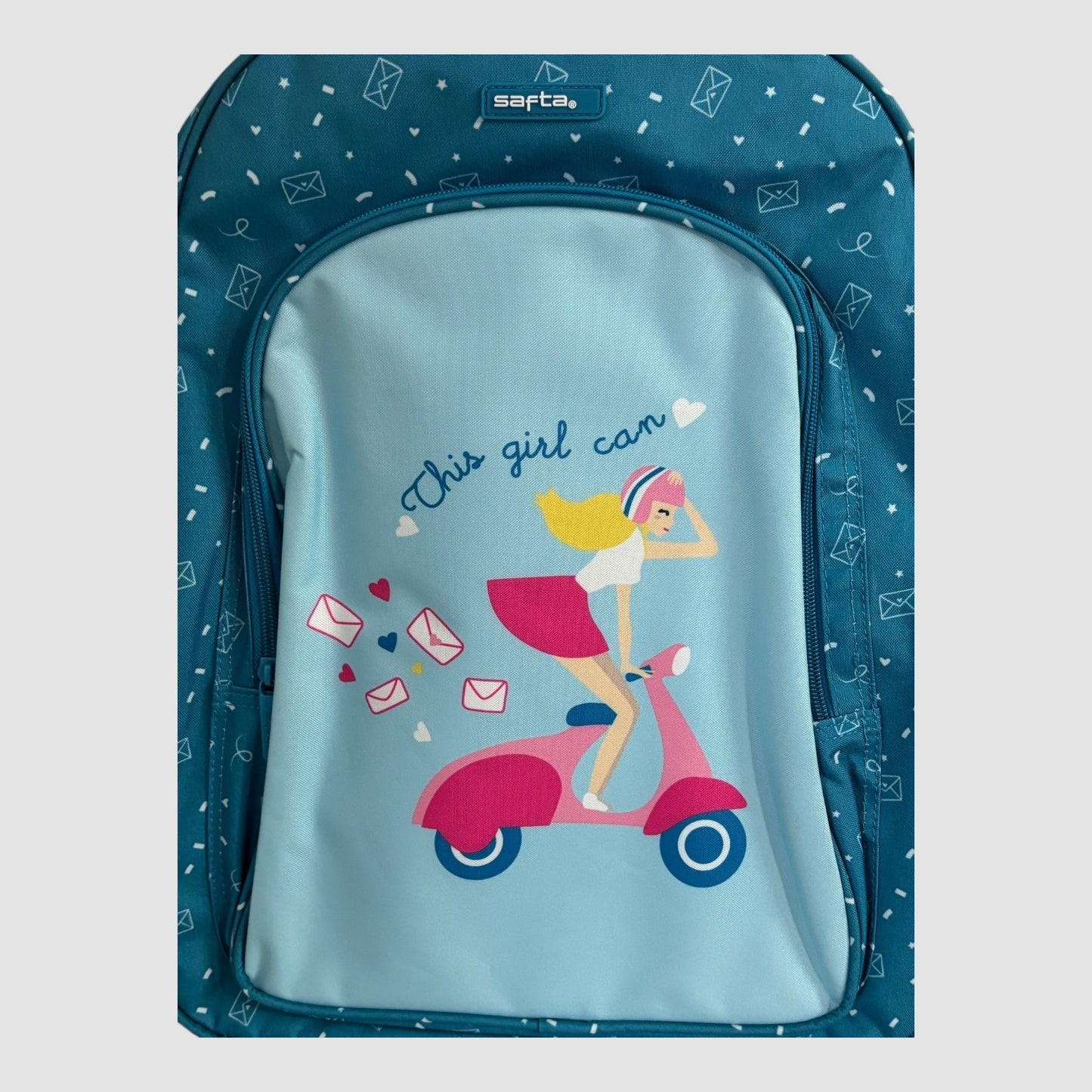 Mochila escolar Safta Vespa 33x14x42 cm Nova