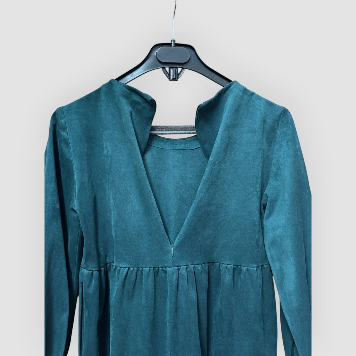 Vestido Zara Verde Petróleo Mulher – XS