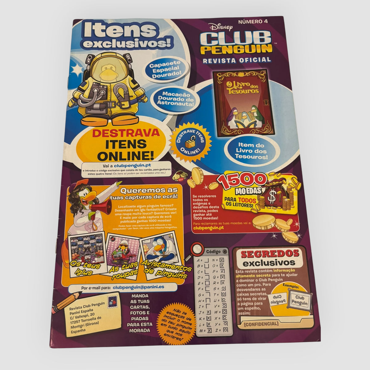 Revista Oficial Disney Club Penguin Nº 4 – Panini – Português