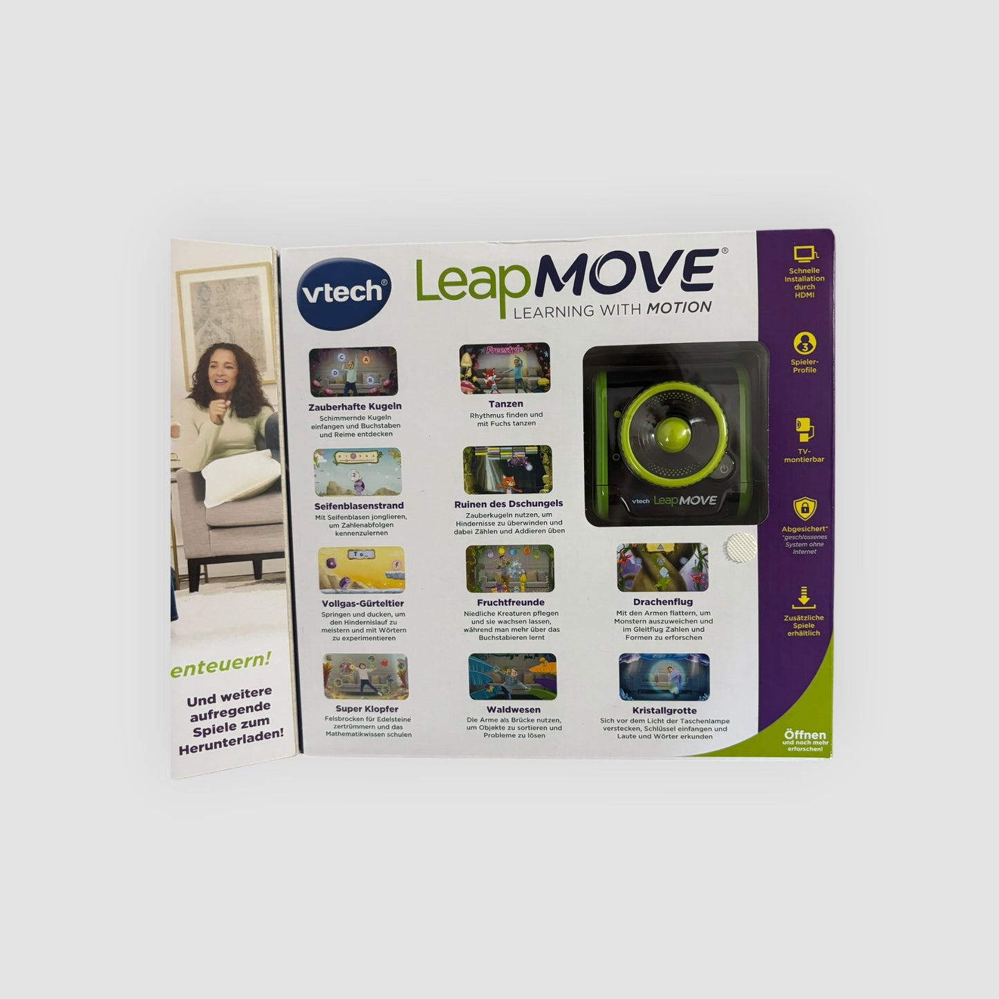 VTech LeapMOVE Consola Educativa Interativa 4-12 Anos Alemão