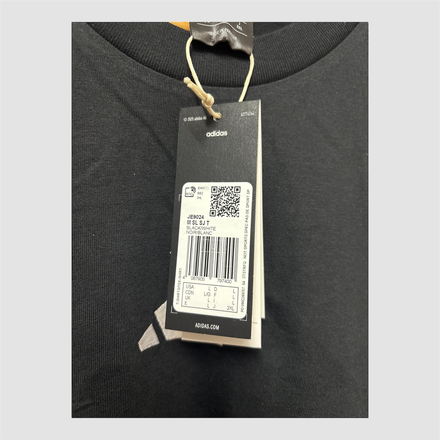 T-Shirt adidas Essentials Small Logo tamanho L Nova